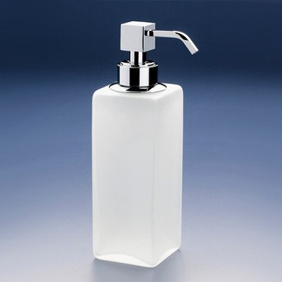 Windisch 90412M-O Free Standing Frozen Glass Soap Dispenser - 1.5