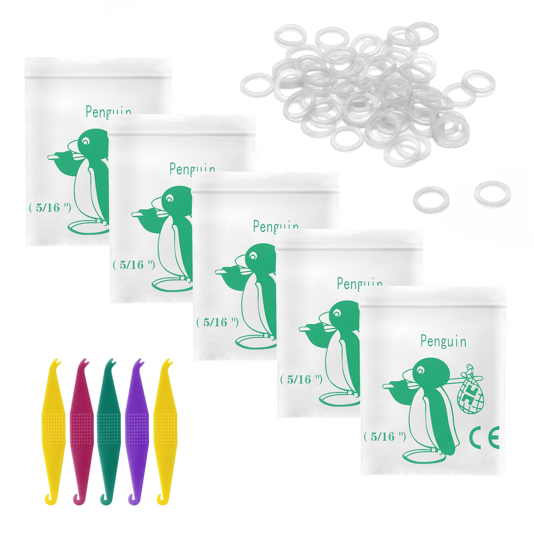 5/16 Inch Orthodontic Elastic Rubber Bands - 500 Pack (4.5 oz) Small Rubber Bands for Braces, Crooked Teeth & Tooth Gaps | Also Perfect for Hair Ties, Braids & Dreadlocks | Dental & Hair Styling Essentials