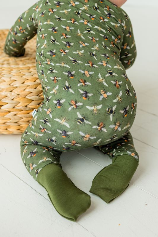 Bee Kind Zip Romper - Adorable Baby Bodysuit with Easy Zipper for Boys & Girls | Perfect for Playtime, Nursery & Photo Shoots