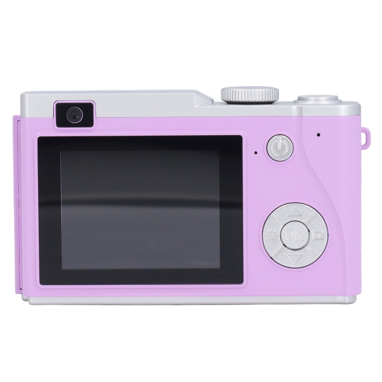 48MP Digital Camera with 2.4 Inch LCD Screen - 1080P HD Video & 16x Zoom - Compact Portable Camera for Kids, Adults & Beginners - Perfect for Travel, Vlogging & Everyday Photography (Purple)