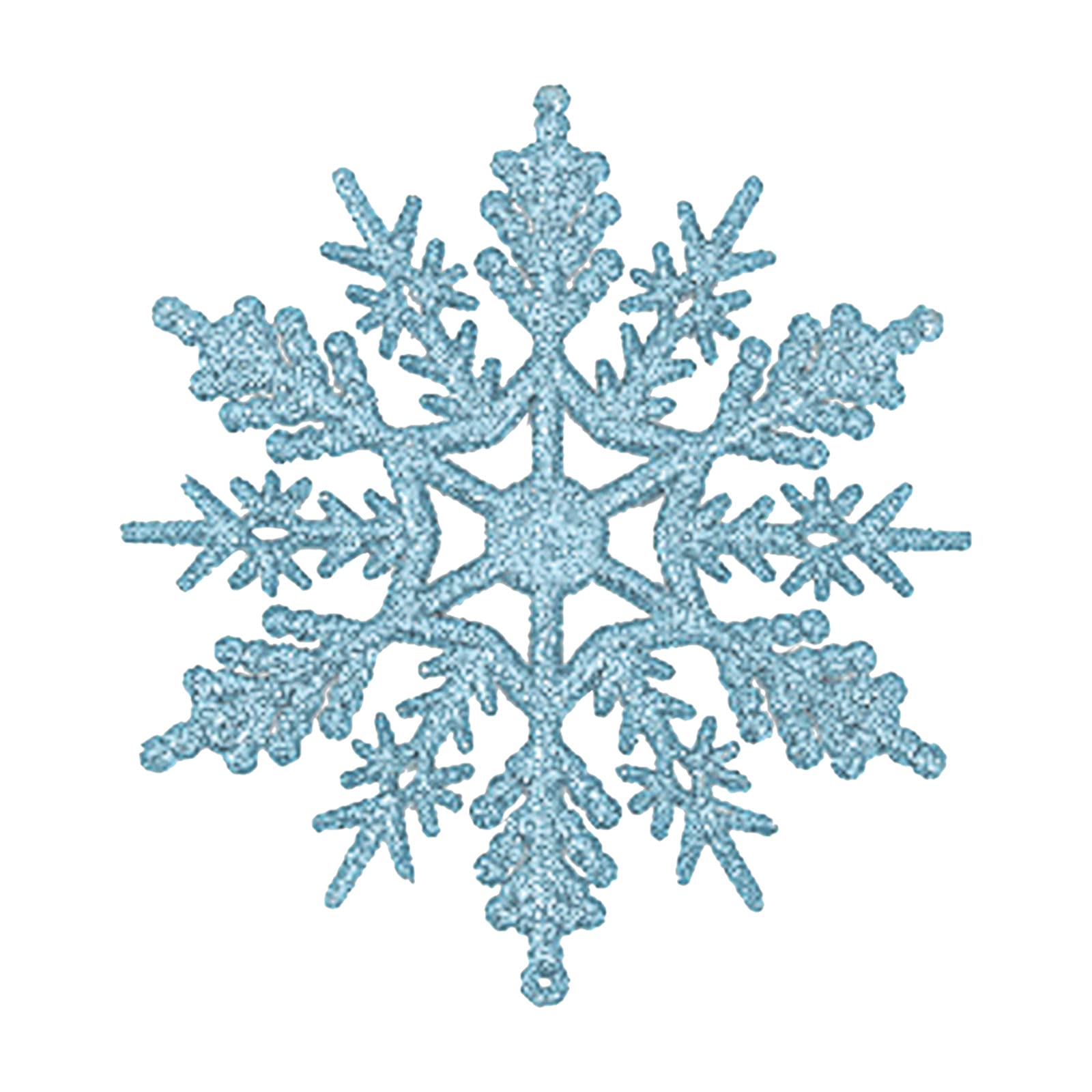 Christmas Ornament Set - 24PC Snowflake Decor for Tree & Weddings