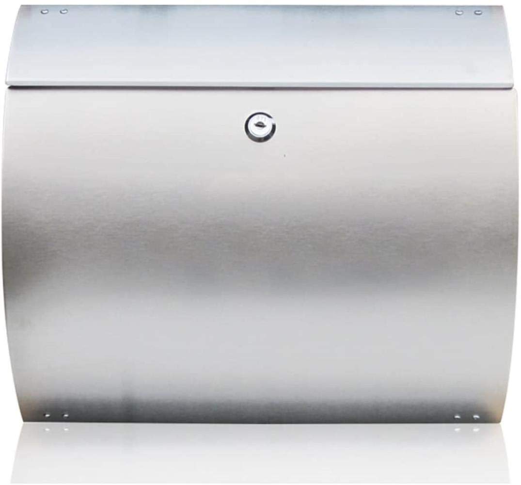 Stainless Steel Outdoor Mailbox - Wall Mounted Villa Letter Box 14.8