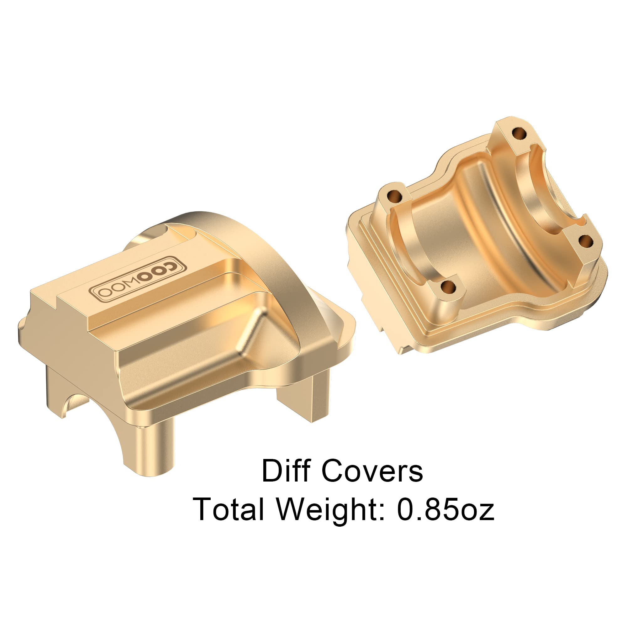 Upgrade Brass Parts Kit for TRX-4M RC Crawler - Steering Link, Knuckle, Caster Blocks & Diff Cover - Durable Off-Road Crawling Accessories for Trail & Rock Climbing Adventures