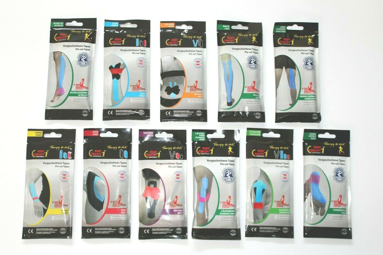 Best Kinesiology Tape Precut Strips for Pain Relief & Muscle Support - Athletic, Medical & Recovery Use