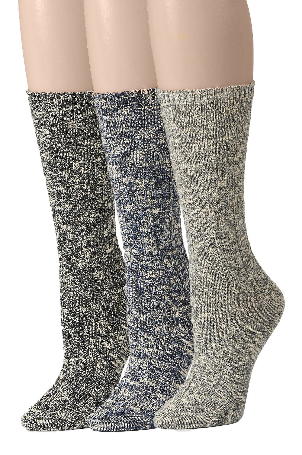 Leotruny Women's Slouch Vintage Knit Cotton Boot Socks - Cozy Winter Warm Socks for Boots, Shoes & Home Wear - Perfect for Cold Weather, Outdoor Activities & Lounge
