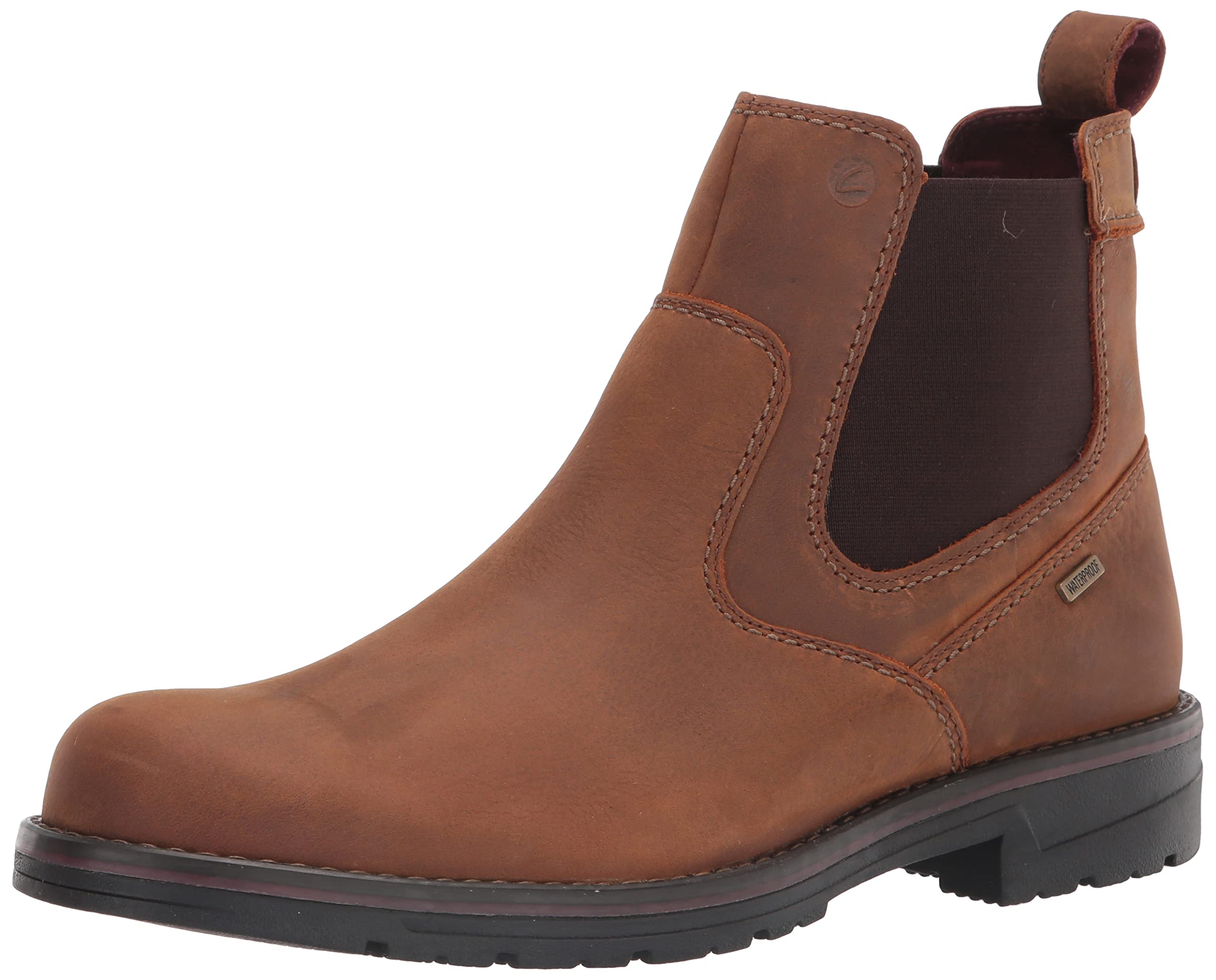 Clarks Men's Morris Up Waterproof Chelsea Boots - Slip Resistant, Comfortable & Stylish for Work, Outdoor & Casual Wear