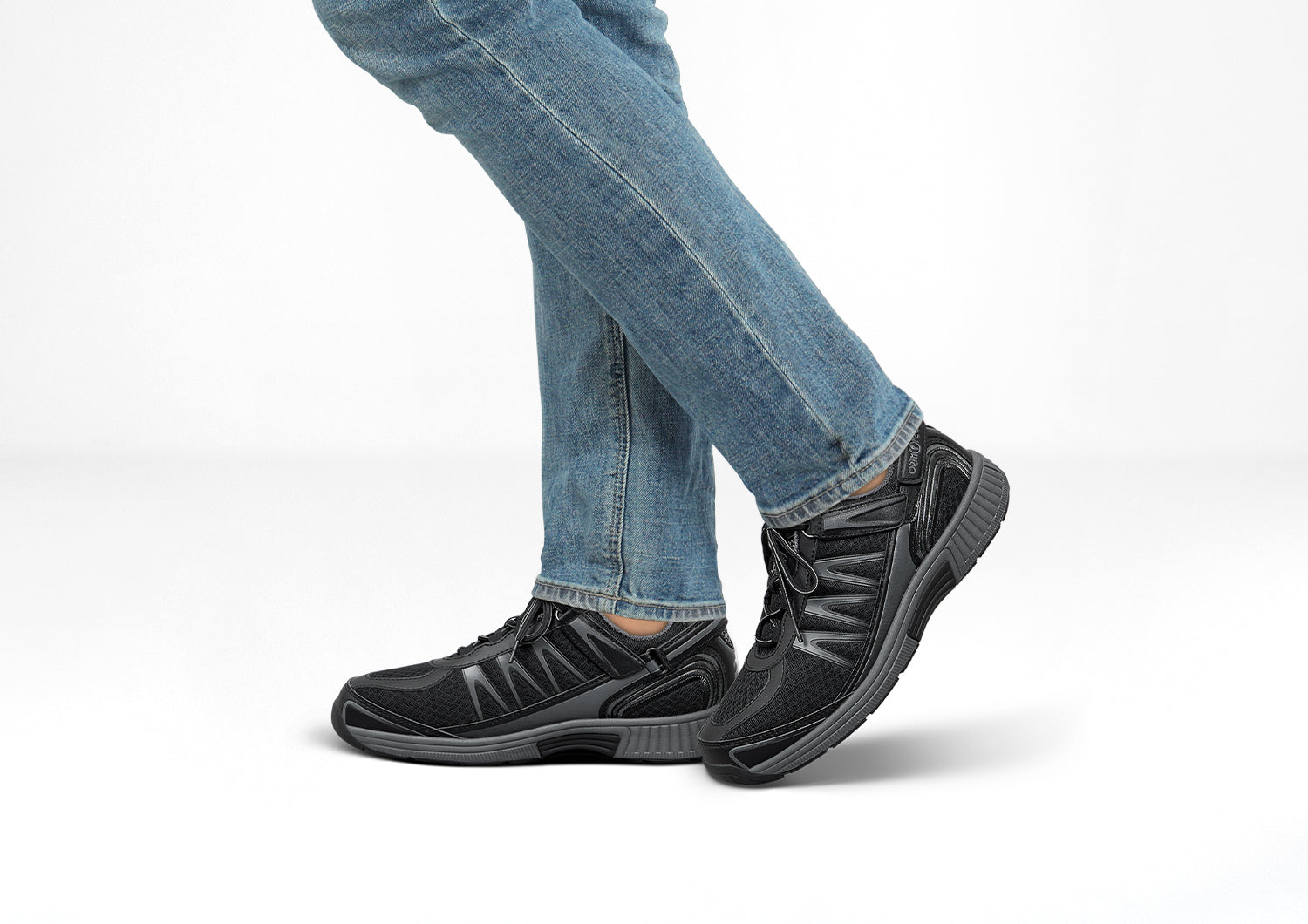 Sprint Tie Less Black - Comfortable No-Tie Shoelaces for Running, Walking & Everyday Use