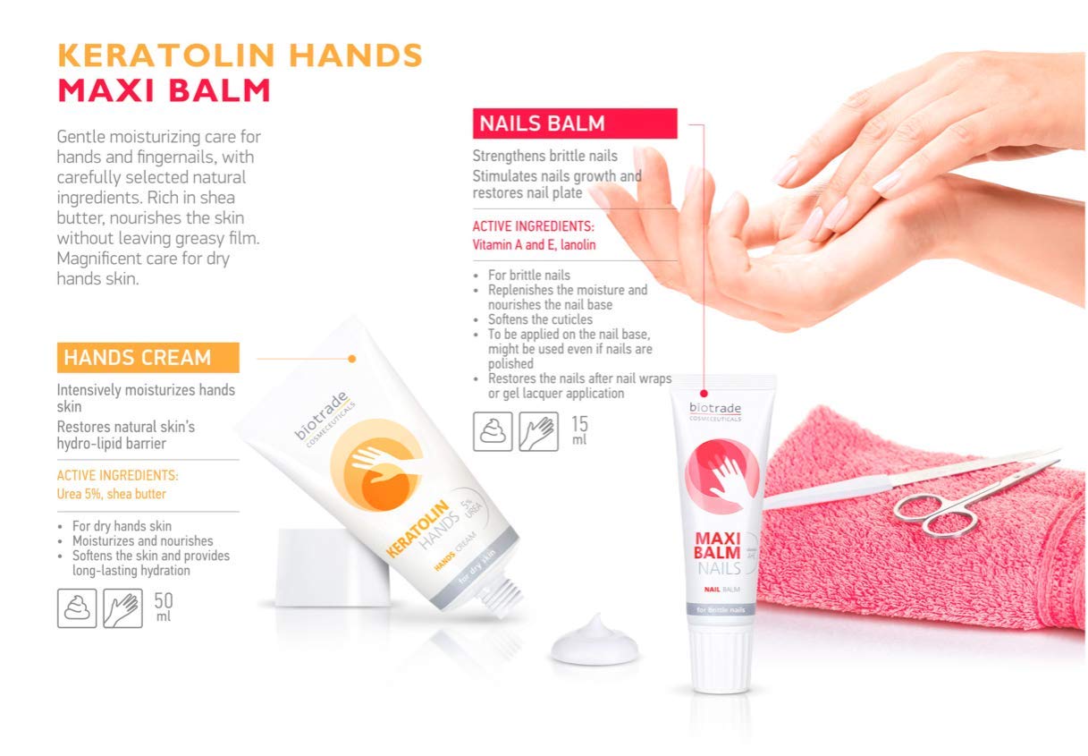 Biotrade Maxi Nail Strengthening Balm for Brittle Nails - 15ml Nail Care Treatment for Stronger, Healthier Nails - Perfect for Daily Use at Home, Salon, or Travel