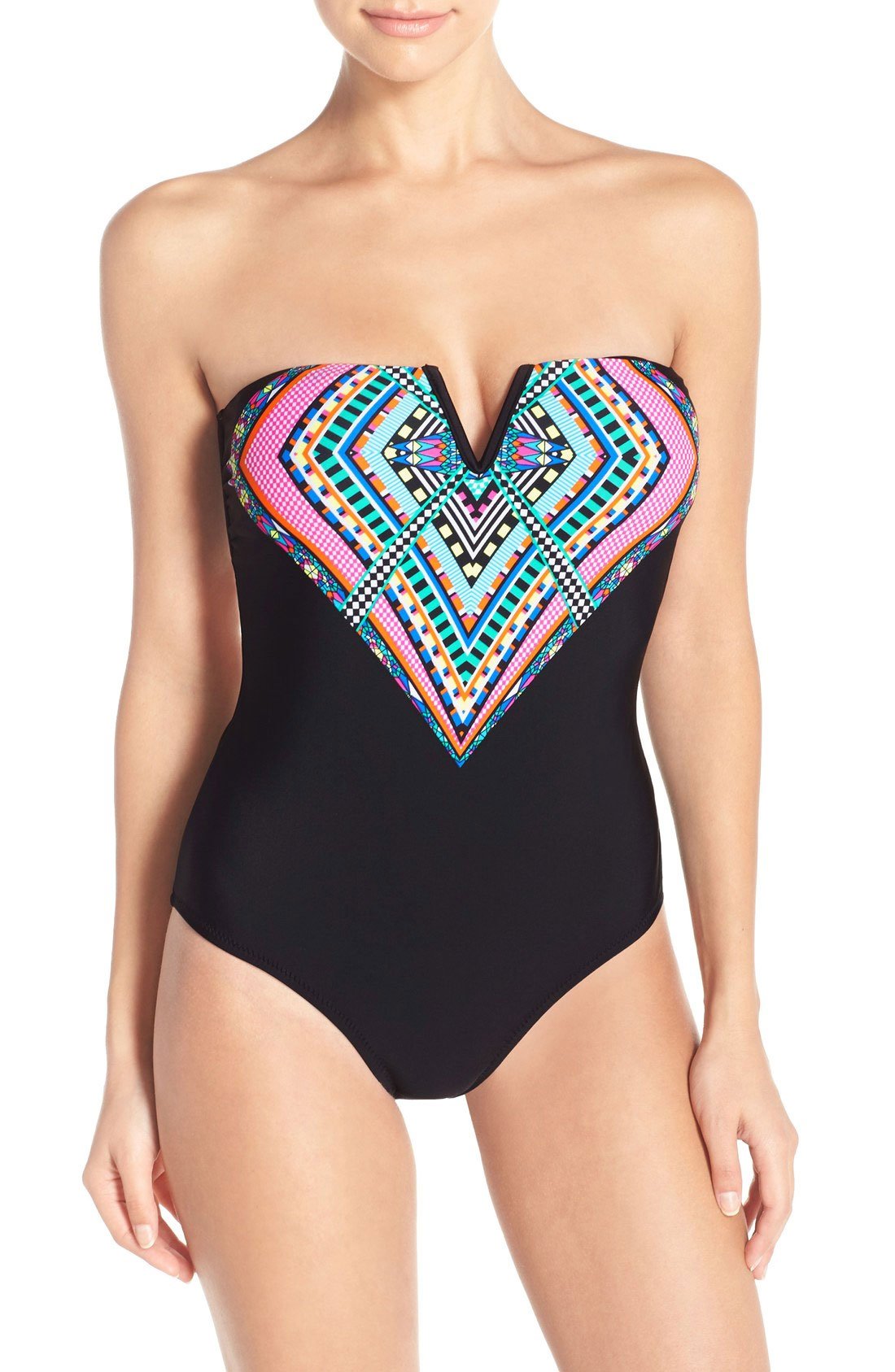 Jessica Simpson Women's Venice Beach One Piece Swimsuit - Sexy High Cut Bathing Suit with Adjustable Straps & Tummy Control | Perfect for Beach Vacations, Pool Parties & Summer Getaways
