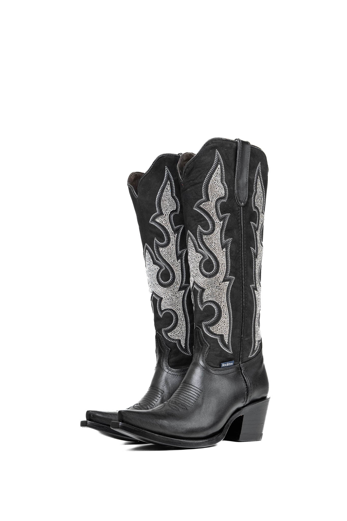 Makayla Women's Tall Snip Toe Cowgirl Boots - Western Riding Boots for Country Line Dancing & Rodeo Events