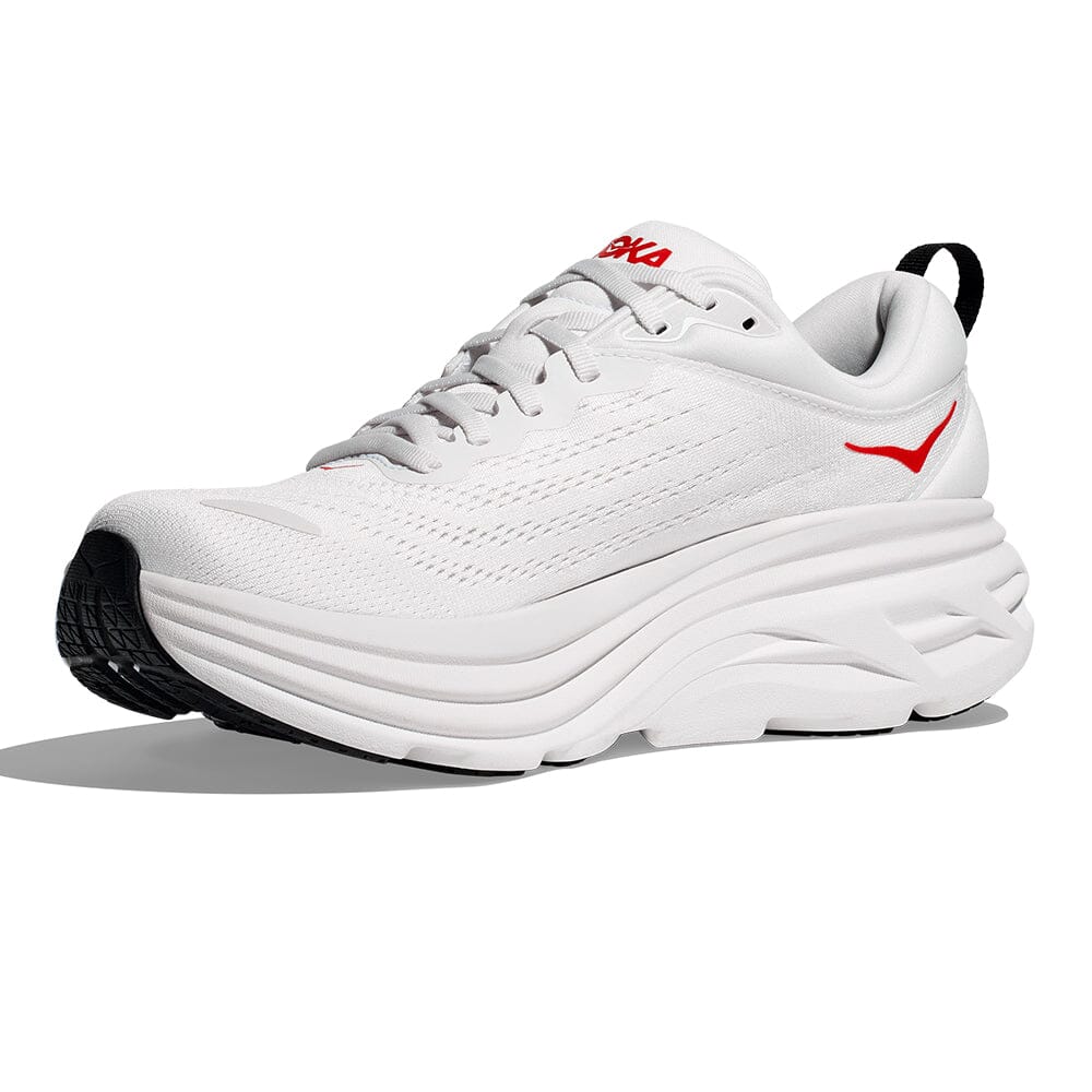 Hoka Men's Bondi 8 Running Shoes - Lightweight Cushioned Sneakers for Marathon, Jogging & Walking - Breathable Mesh Upper with Maximum Support & Comfort