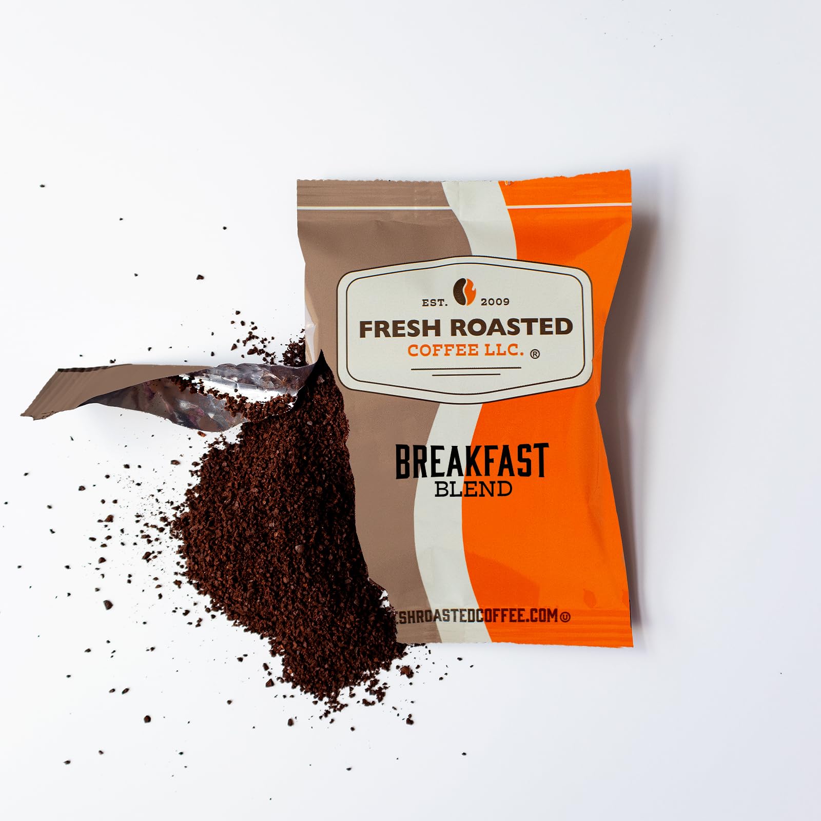 Fresh Roasted Breakfast Blend Kosher Coffee - Pre-Ground Fractional Packs (2.25oz, 96 Count) - Perfect for Office, Home Brewing & Morning Routine