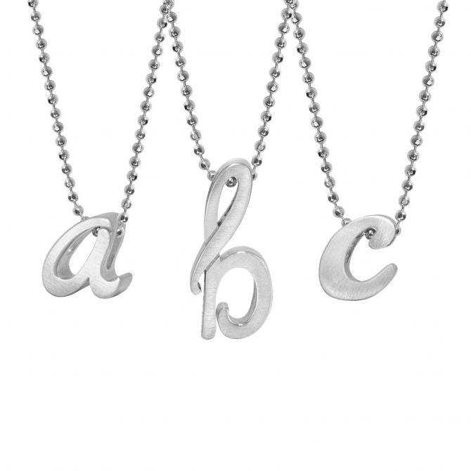 Alex Woo Little Autograph Pendant - Sterling Silver Necklace for Women, Elegant Personalized Jewelry Gift for Her - Perfect for Birthdays, Anniversaries & Special Occasions