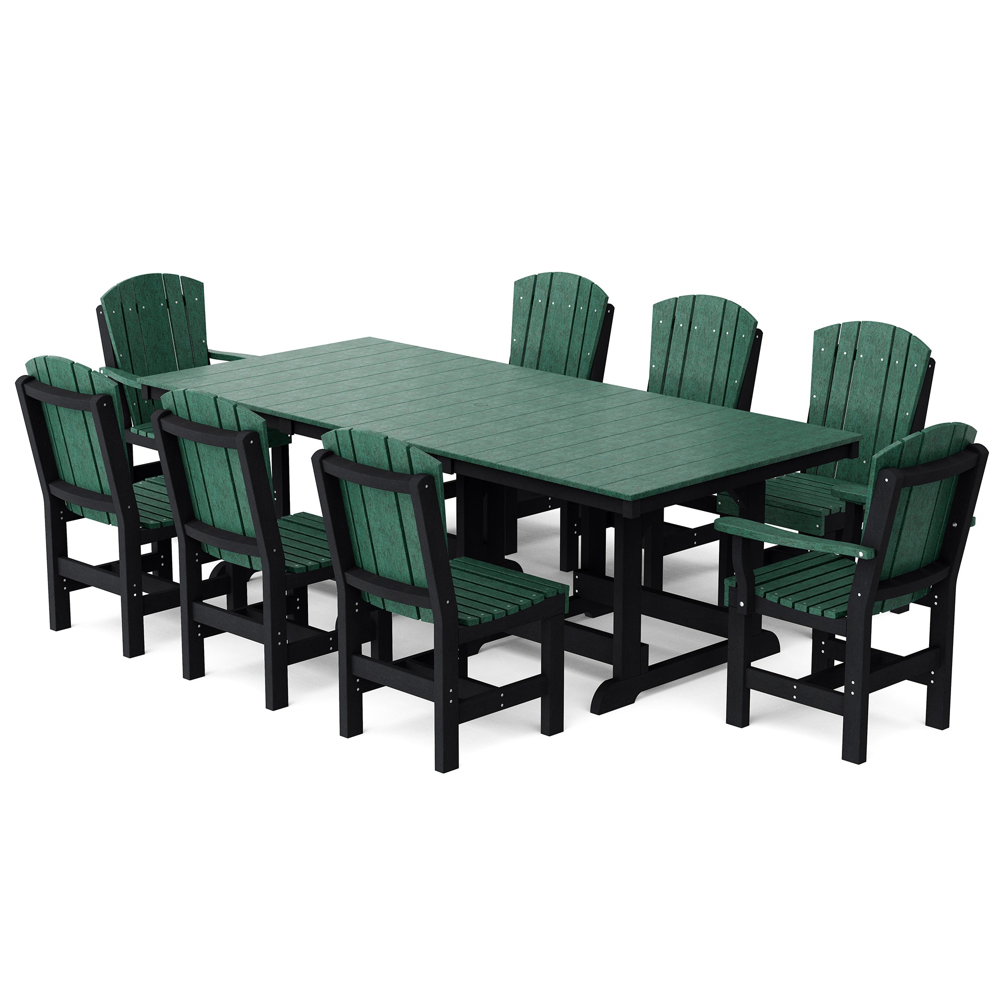 Heritage 9-Piece 44x94 Inch Dining Table Set - Perfect for Family Gatherings, Dinner Parties & Formal Dining Rooms