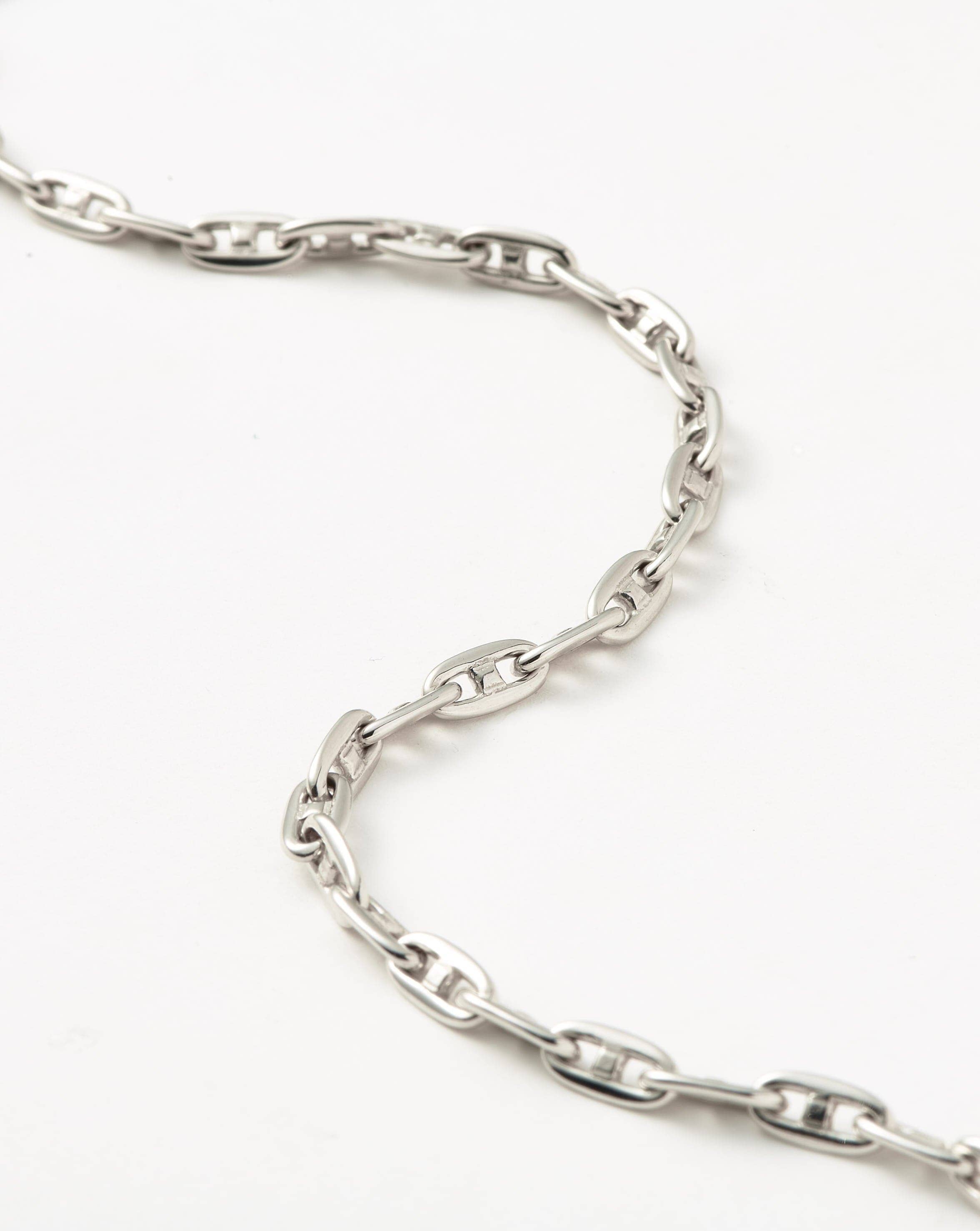 Mariner Chain Necklace for Women - Silver Plated Nautical Jewelry | Perfect for Beach Vacations, Summer Outfits & Gift Giving