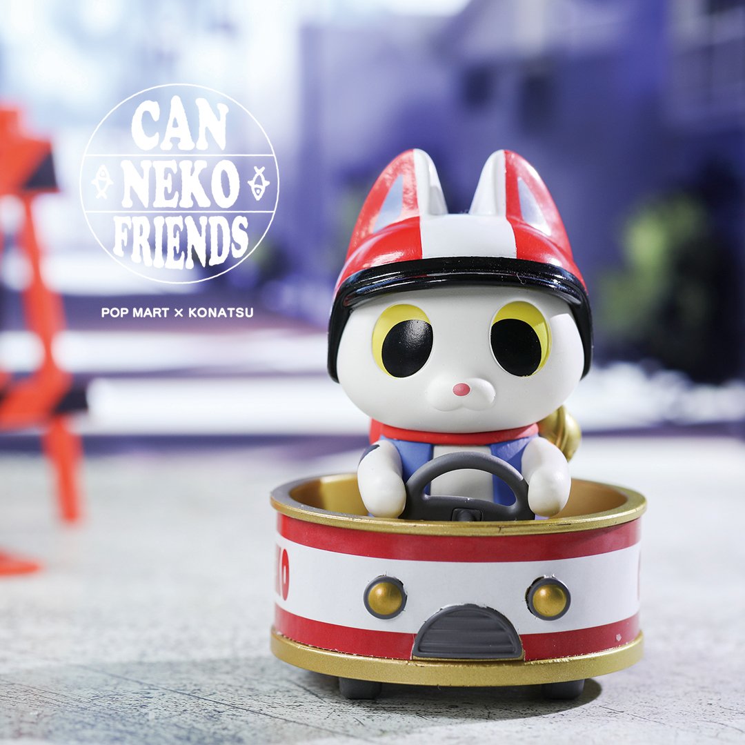 POP MART Can Neko Friends Series Blind Box Collectible Figures - Cute Japanese Cat Character Toys for Display & Gift Giving - Perfect for Anime Fans, Office Decor & Kawaii Collections