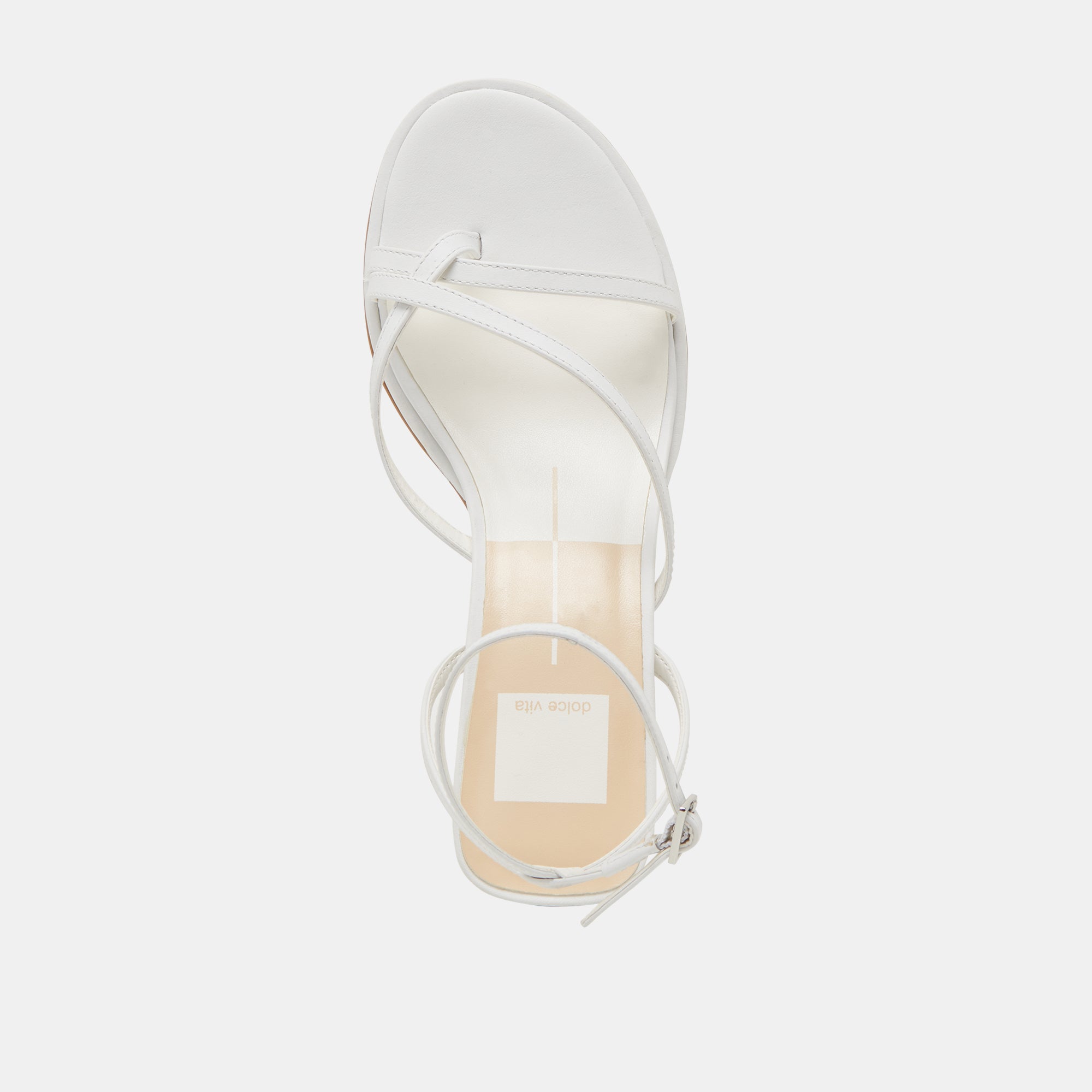 MORAH Women's Wide Heel Sandals - Genuine White Leather Shoes for Comfort & Style - Perfect for Weddings, Parties & Office Wear