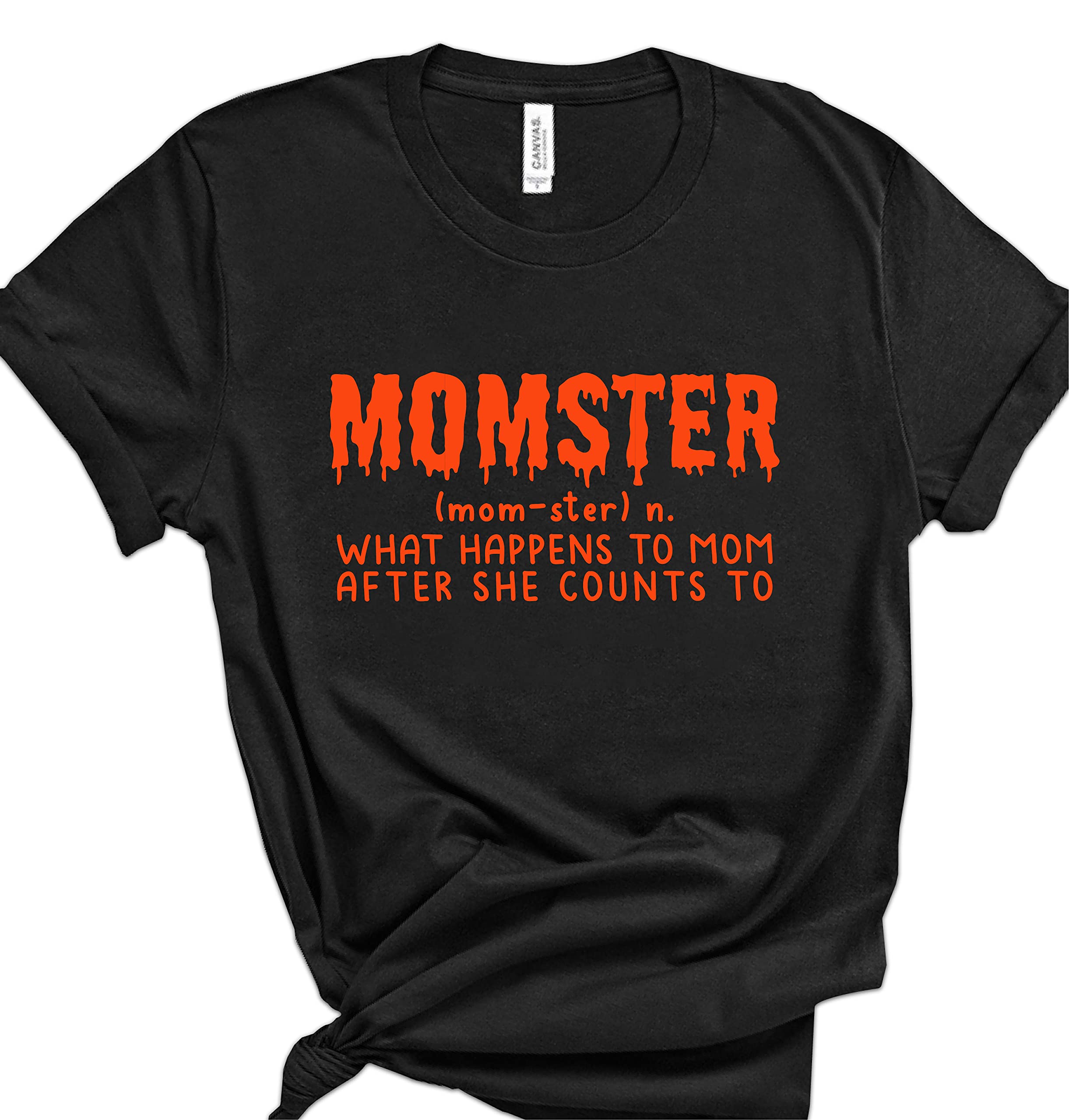 Scary Halloween T-Shirts for Women - Horror Monster Graphic Tees - Best Halloween Gift Ideas for Mom - Blood Splatter Design Cotton Shirts | Perfect for Halloween Parties, Costume Contests & Spooky Outfits