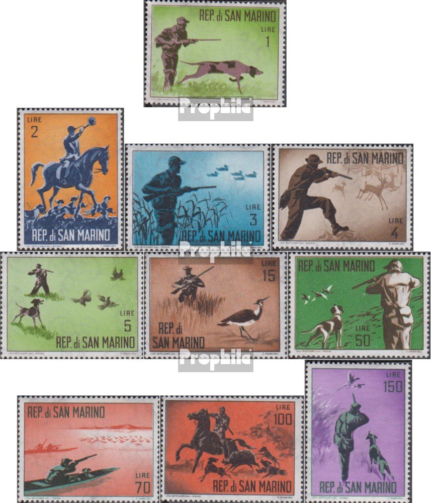San Marino 1962 Hunting Stamps - Horses for Collectors & Gifts