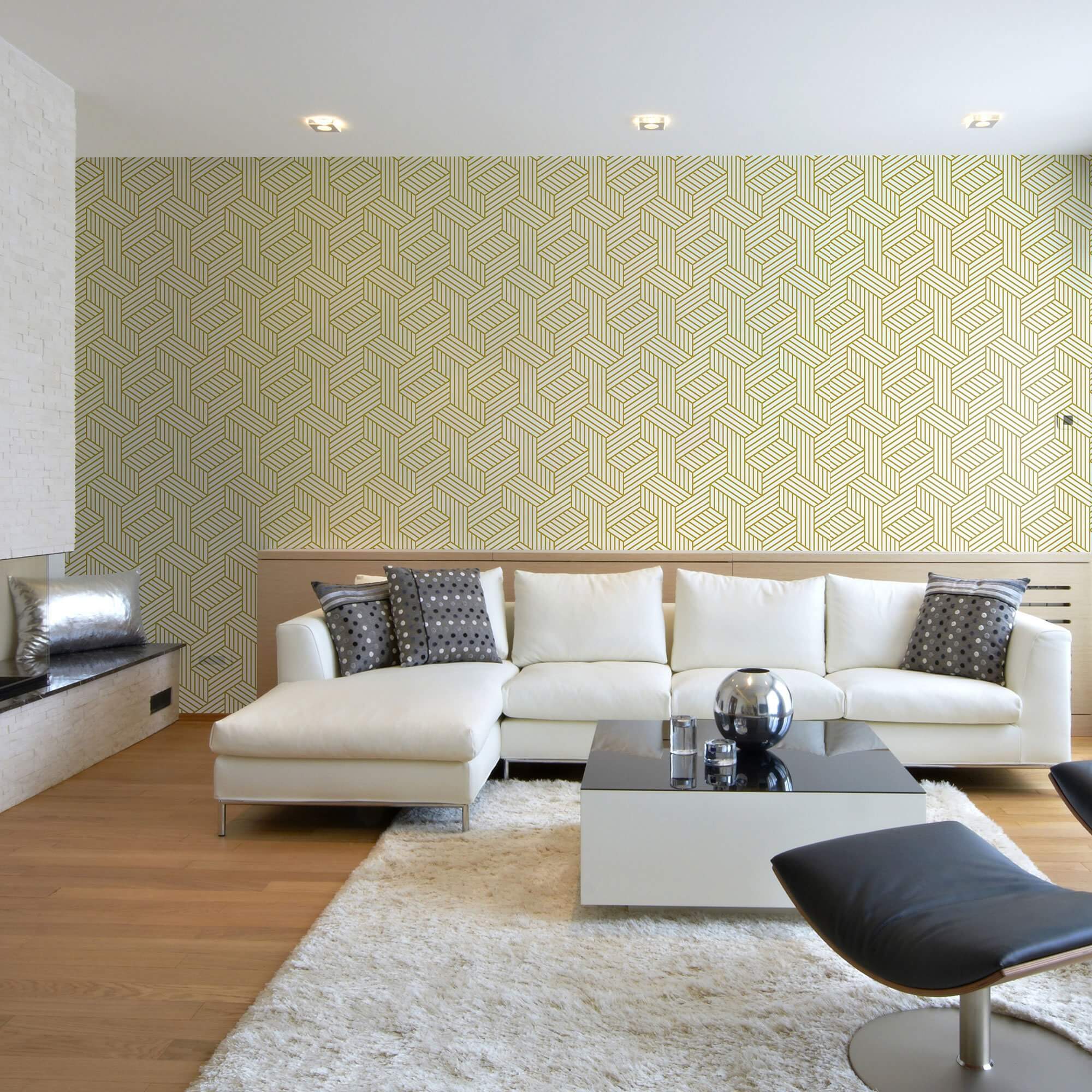 Beige and Cream Textured Geometric Peel and Stick Removable Wallpaper - Self-Adhesive Wall Decor for Living Room, Bedroom, Nursery & Office