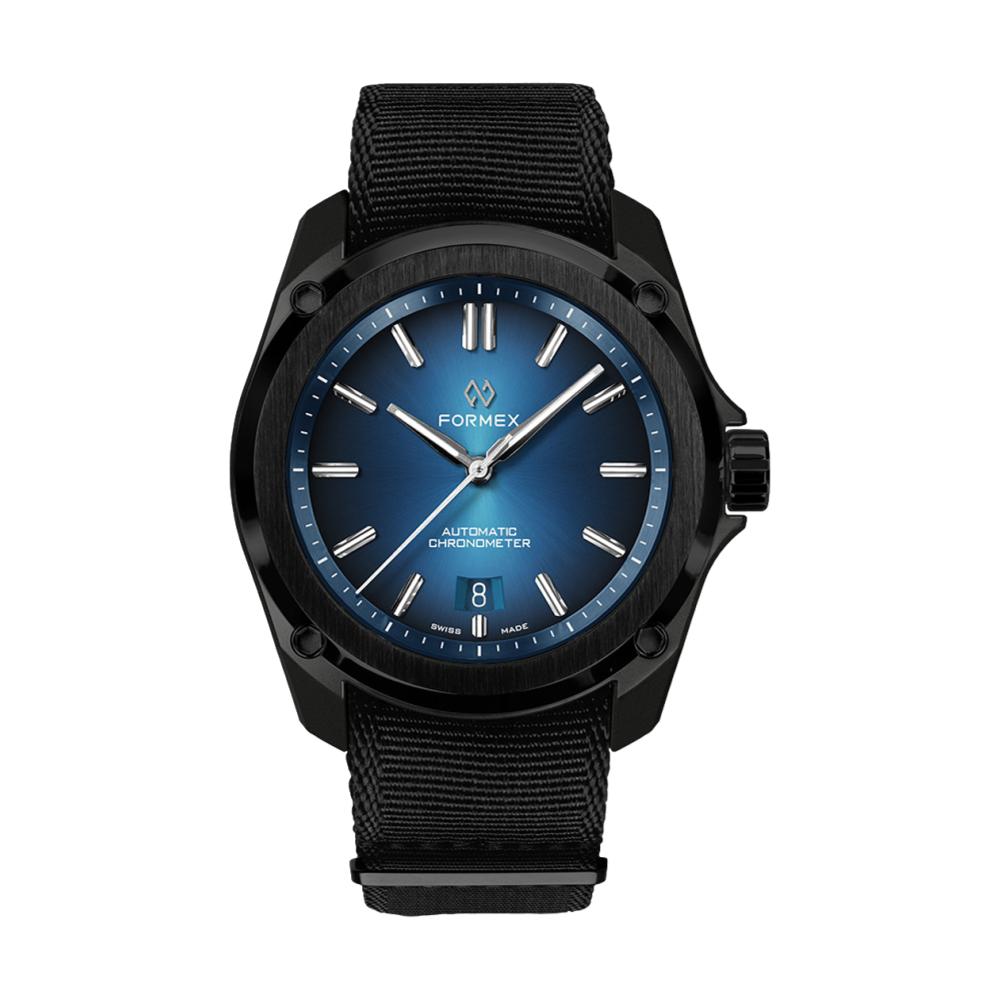 Essence Leggera Automatic Chronometer Men's Watch - 41mm Electric Blue Dial | Waterproof & Durable | Perfect for Business, Casual & Outdoor Activities