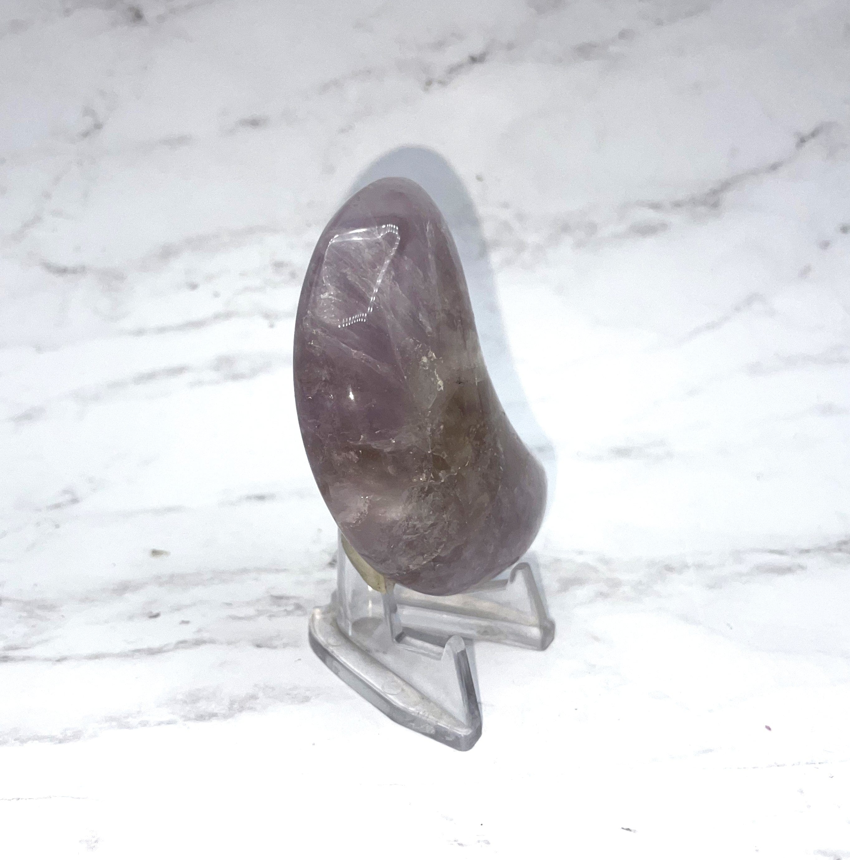 Natural Ametrine Moon Carving - Healing Crystal for Meditation, Yoga & Spiritual Decor | Perfect for Home, Office & Gift Giving
