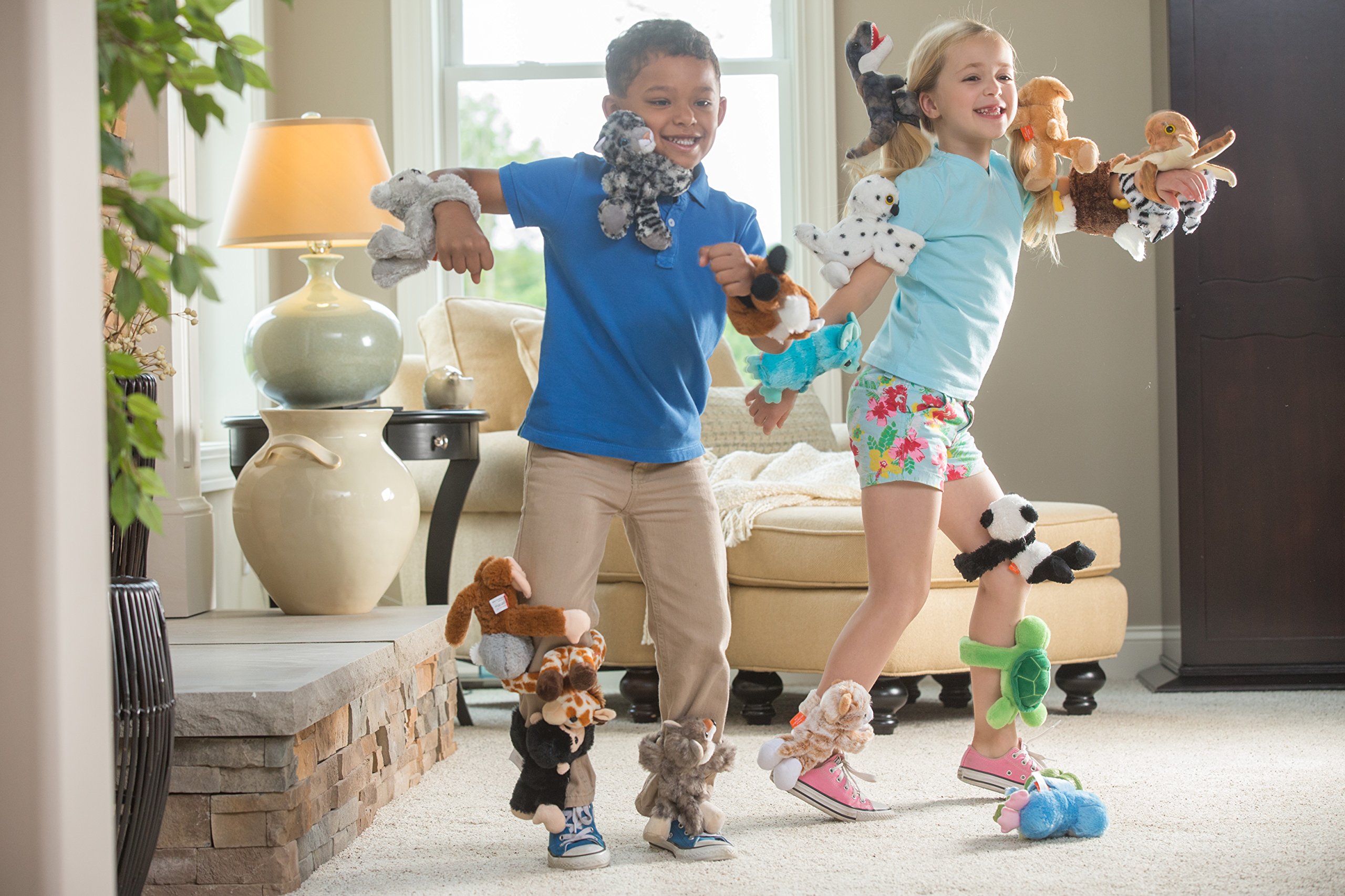 Wild Republic Huggers Otter Plush Toy - 8 Inch Soft Stuffed Animal with Slap Bracelet for Kids | Cute Gift for Birthdays, School Rewards & Cuddling Companion