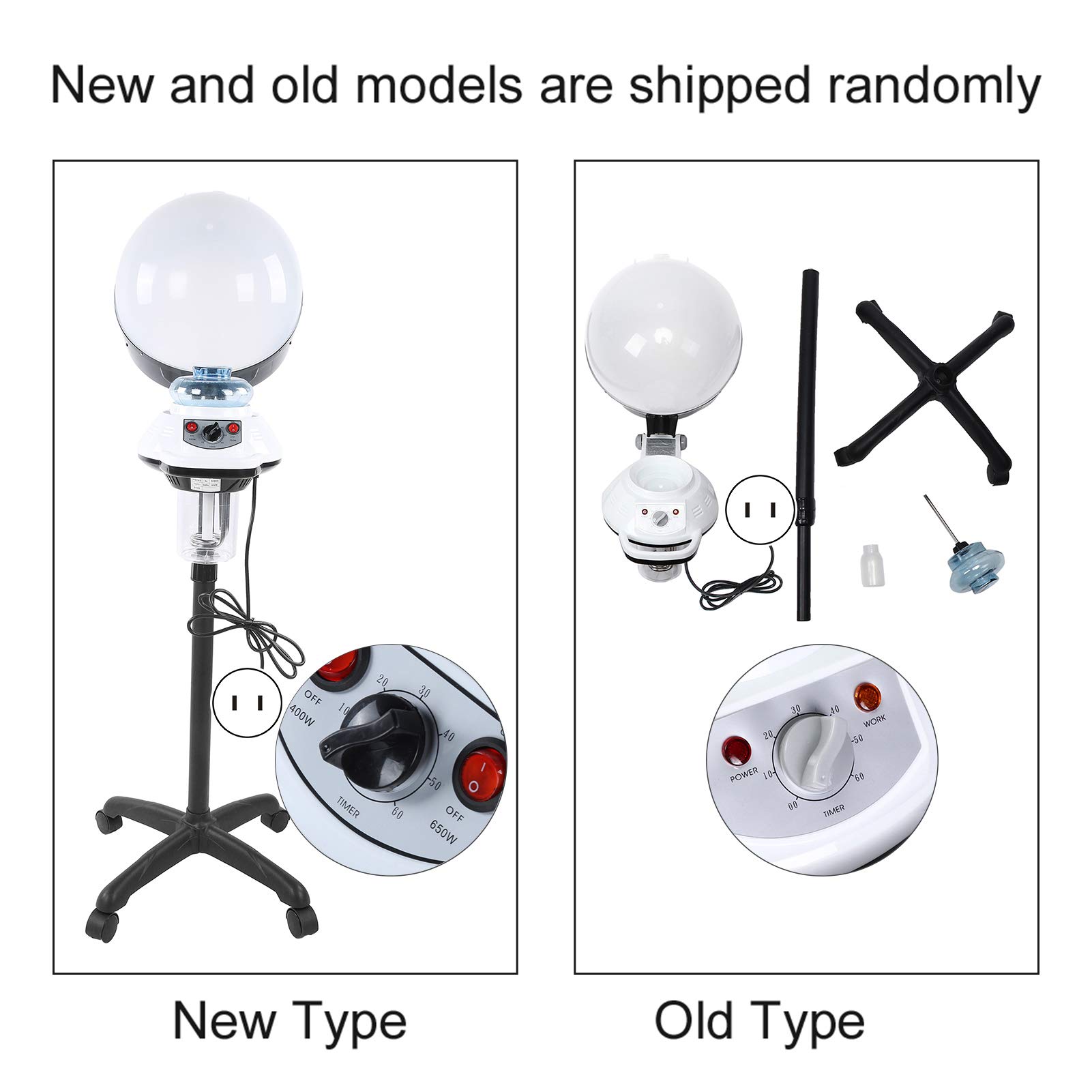 Adjustable Professional Hair Coloring Steamer with Hooded Bonnet - Salon & Home Use Perming & Treatment Dryer for Hair Care & Styling