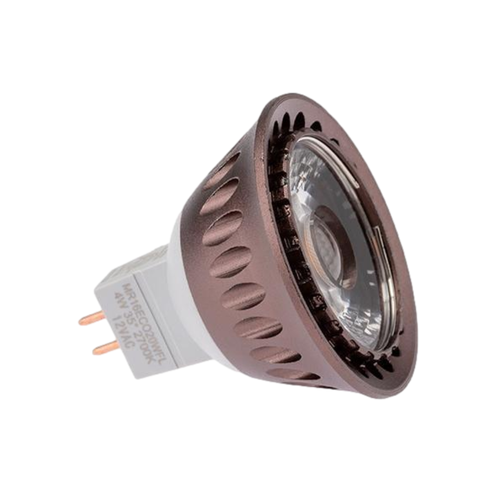 FX MR16ECO20WFL LED Bulb - 4W, 2700K Warm White, 35 Degree Beam Angle, Energy Saving - Perfect for Home Lighting, Accent Lights, and Display Cases