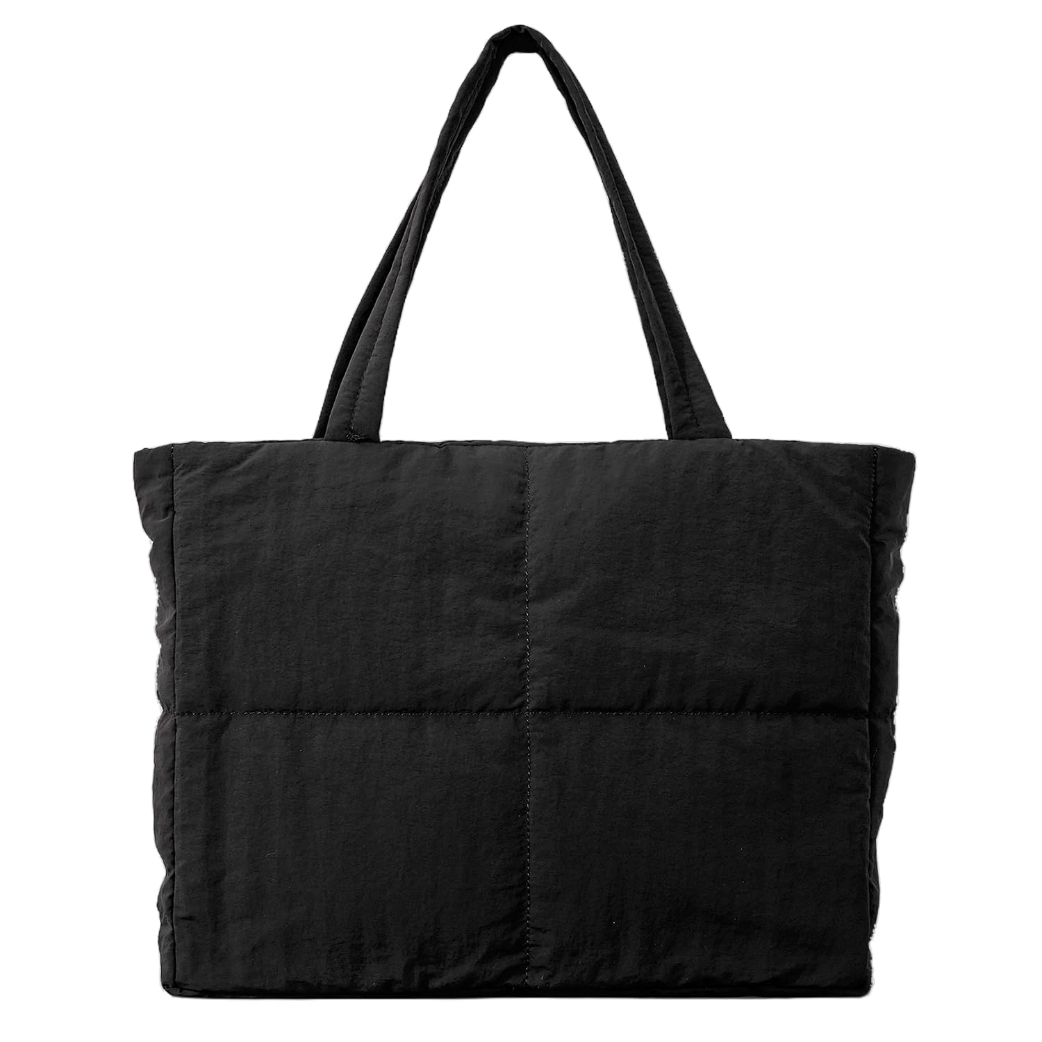 Stylish Puffer Tote Bag for Women with Secure Zipper Closure - Perfect for Work, Travel & Shopping | Fashionable & Functional Shoulder Bag