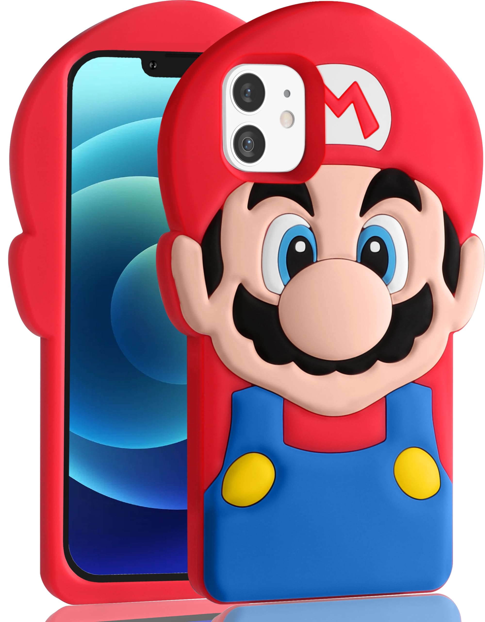 Cute Cartoon 3D Character iPhone 11 Case - Soft Silicone Shockproof Cover for Apple iPhone 11 (6.1