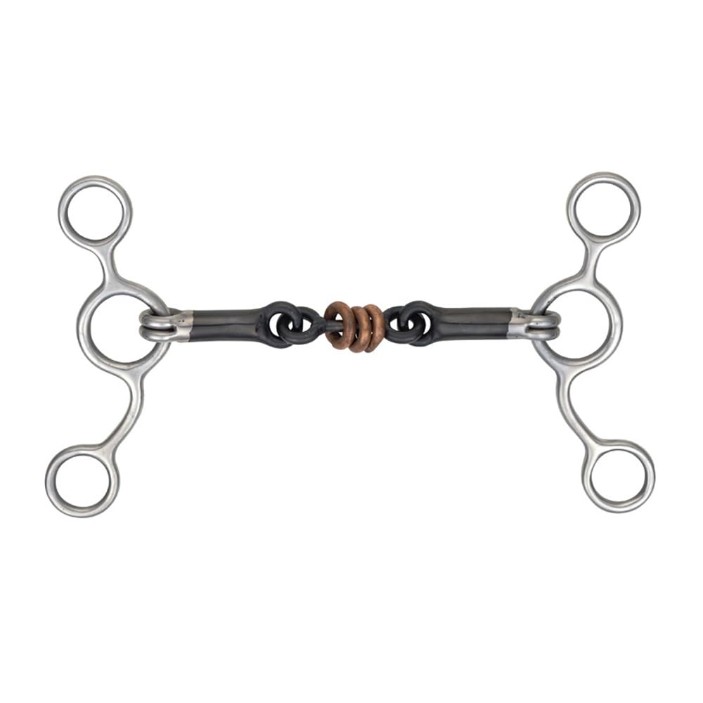 Shires Sweet Iron Copper Tom Thumb Snaffle Bit - English & Western Riding, Horse Training, Dressage & Show Jumping