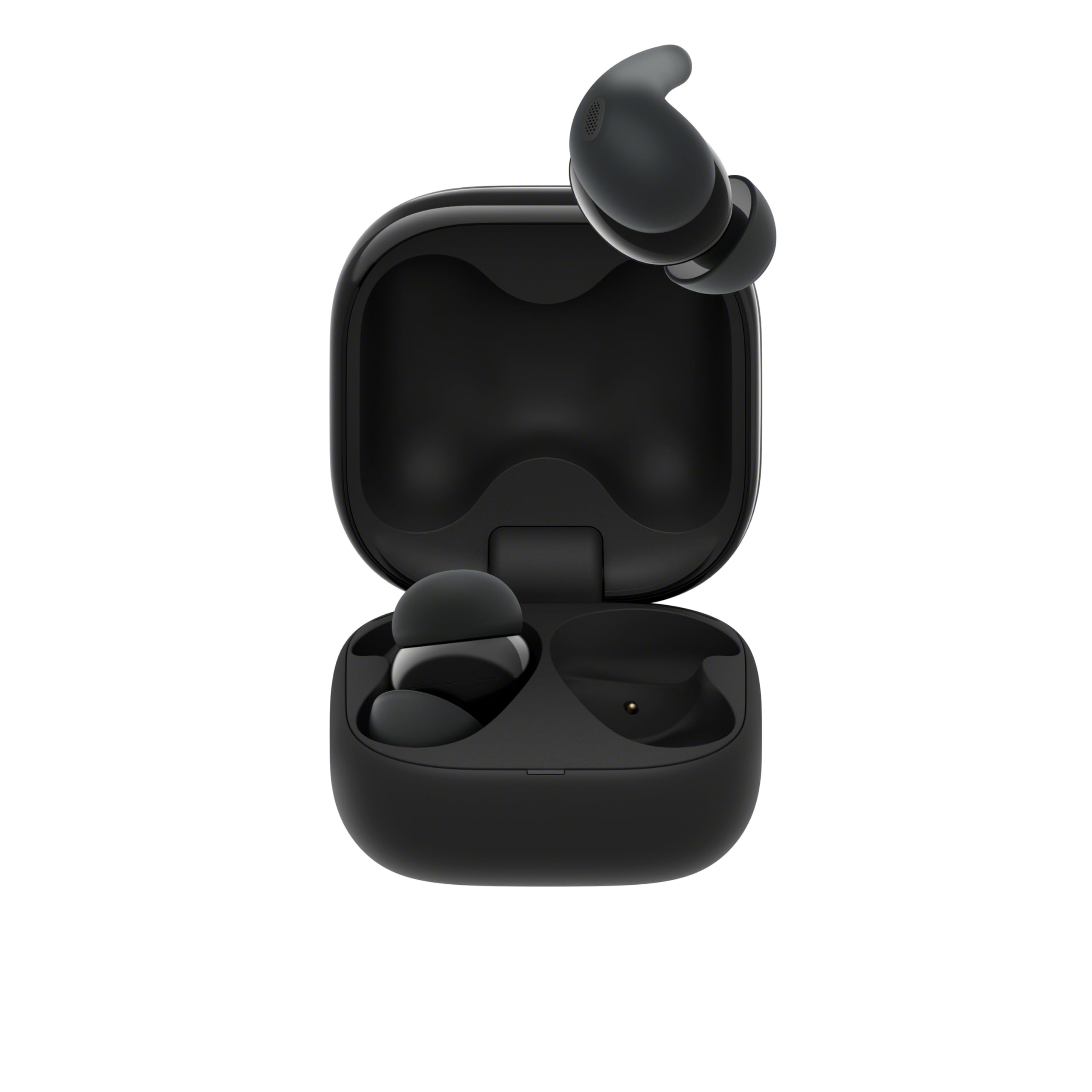 Sony LinkBuds Fit Truly Wireless Noise Canceling Earbuds - Lightweight Bluetooth Headphones with Secure Air Fitting Supporters, Black - Perfect for Running, Workouts & Commuting