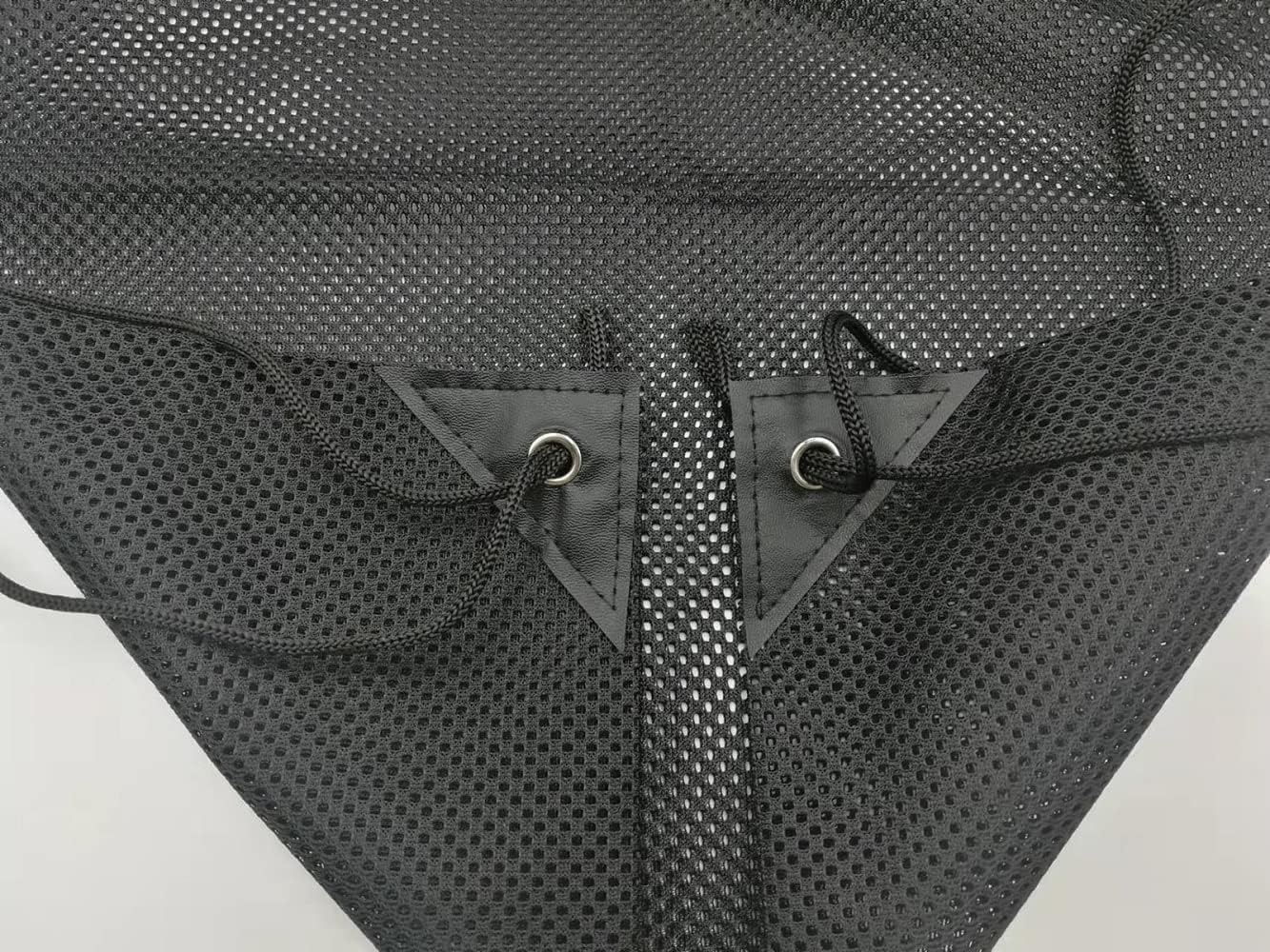 TBONTBY 3-Pack Drawstring Backpack Bags - 15 x 17.7 Inch Nylon Mesh Sports Gym Bags for Basketball, Soccer, Tennis Equipment & Gear Storage - Perfect for School, Travel & Workout Organization