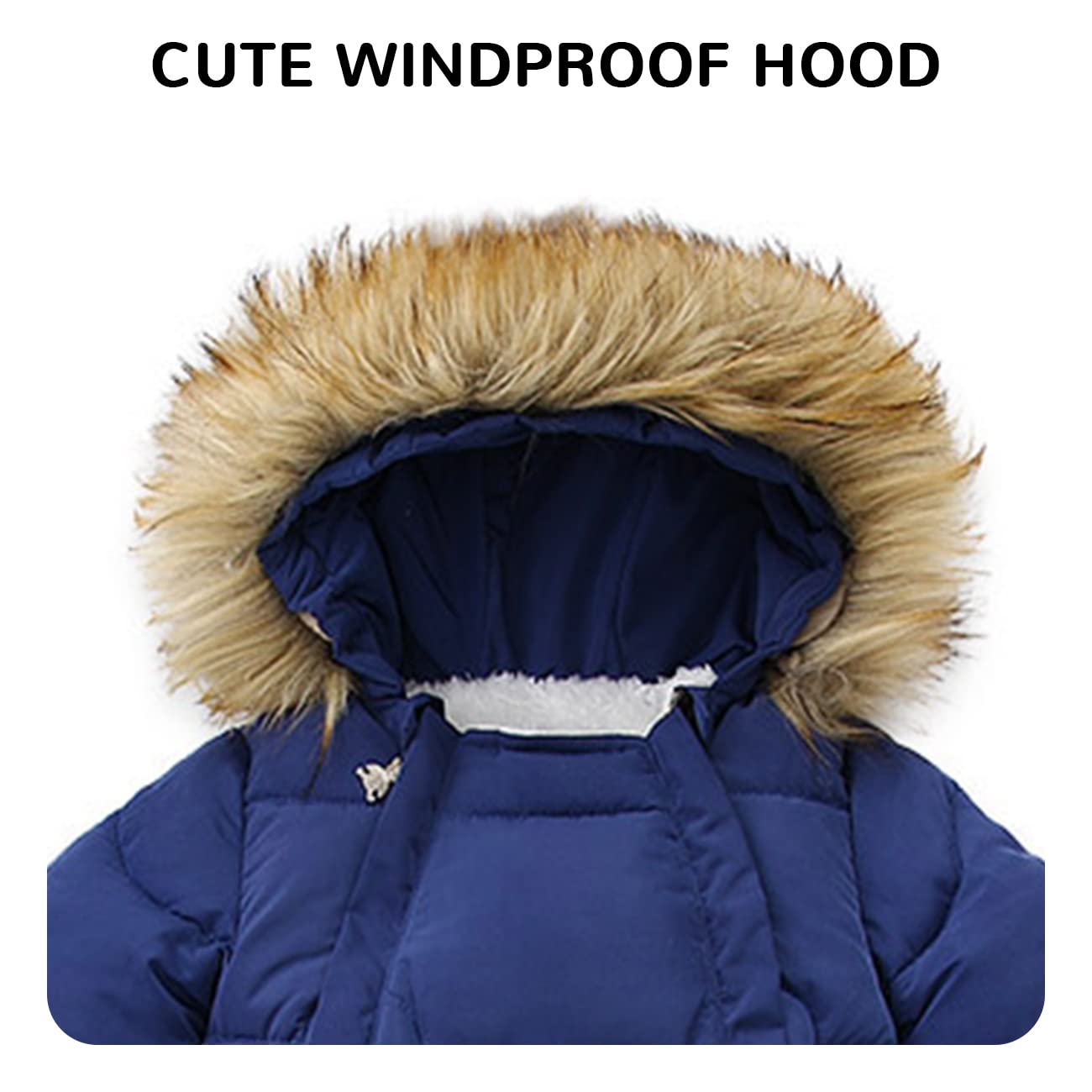 **Warm Baby Winter Snowsuit - Waterproof Insulated Snow Jumpsuit for Boys & Girls (0-24 Months) - Perfect for Outdoor Play, Snow Days & Cold Weather Adventures**