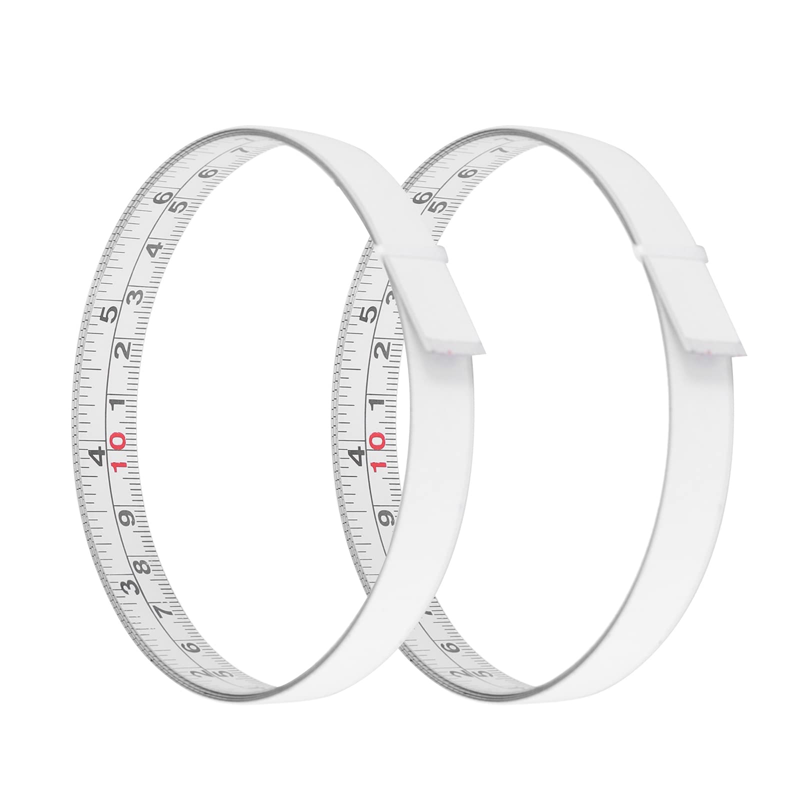 Self-Adhesive Measuring Tape - Left to Right Adhesive Backed Tape Measure with Imperial & Metric Scales - Perfect for Drafting Tables, Woodworking, Sawing & DIY Projects - Sticks to Workbenches, Walls & Tools for Hands-Free Measuring