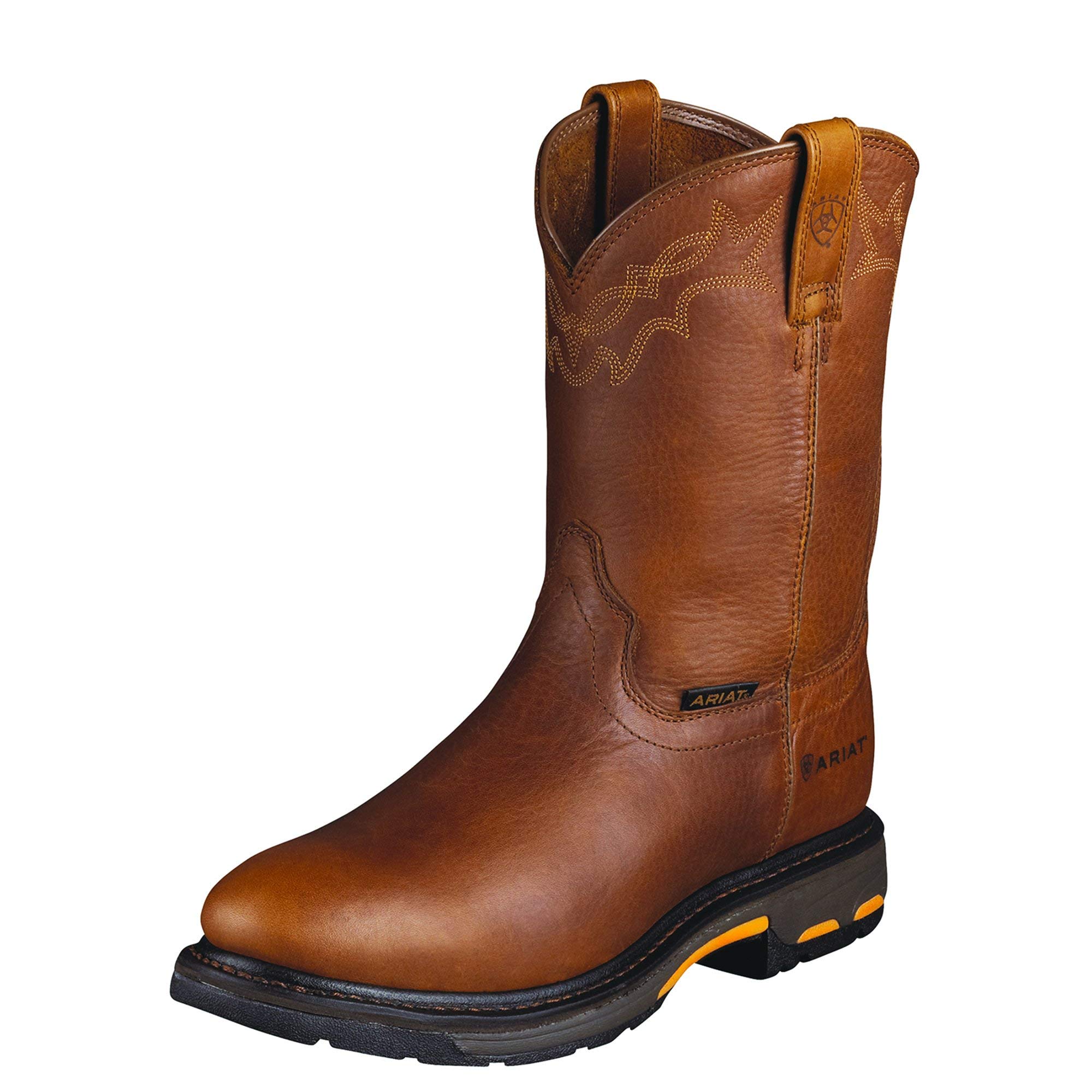 Ariat Men's Workhog Composite Toe Work Boots - Waterproof Steel Toe Construction for Safety, Comfort & Durability | Ideal for Construction, Farming & Outdoor Work