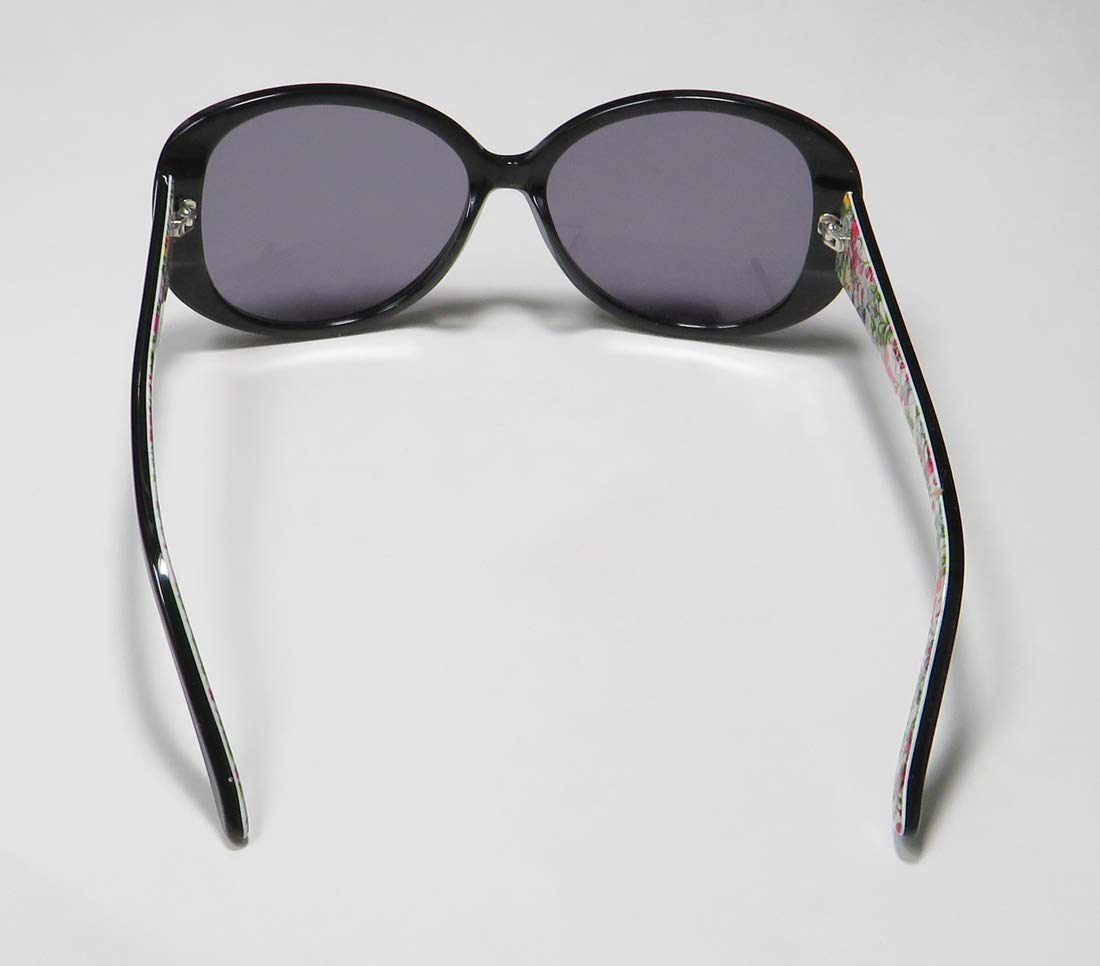 Isaac Mizrahi NY 30225 Black Sunglasses for Women - UV Protection, Fashion Eyewear - Perfect for Driving, Beach & Outdoor Activities