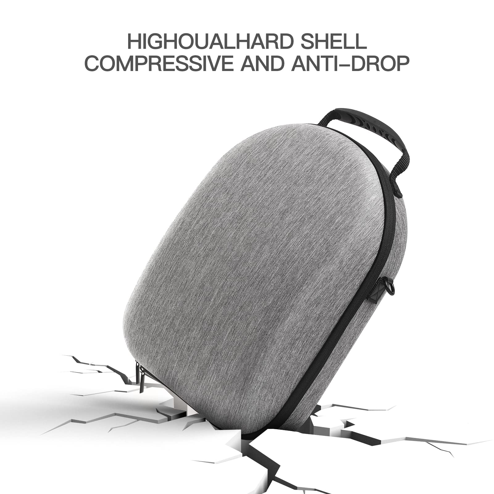 Shockproof Protective Case for Meta/Oculus Quest 3 VR Headset & Controllers - Durable Portable Storage Bag with Shoulder Strap, Scratch-Resistant & Drop-Proof Design - Perfect for Travel, Gaming Events & Safe Storage (Grey)