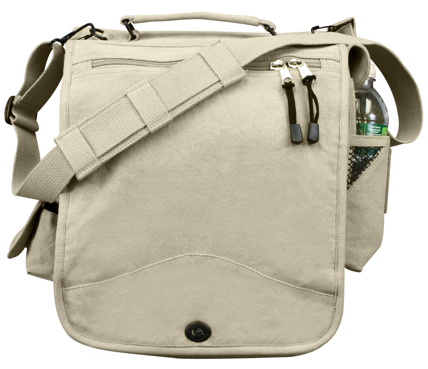 Rothco Canvas M-51 Engineers Field Bag - Durable Crossbody Shoulder Bag for Outdoor, Hiking & Military Use - Tactical Messenger Bag for Men & Women