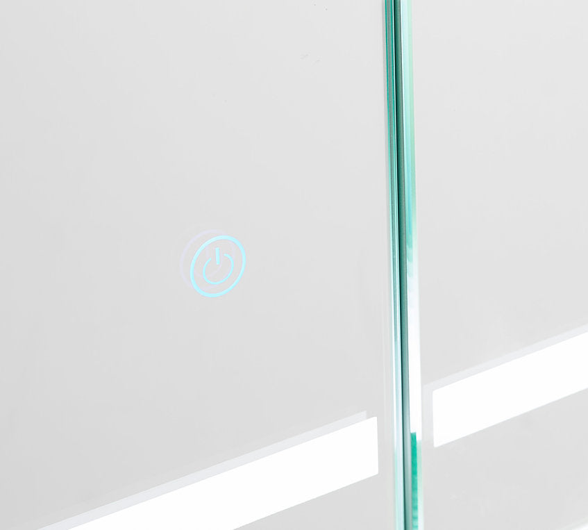 Aquadom Royale Plus 36x36 Inch LED Illuminated Bathroom Medicine Cabinet - Perfect for Modern Homes, Spas & Luxury Vanities