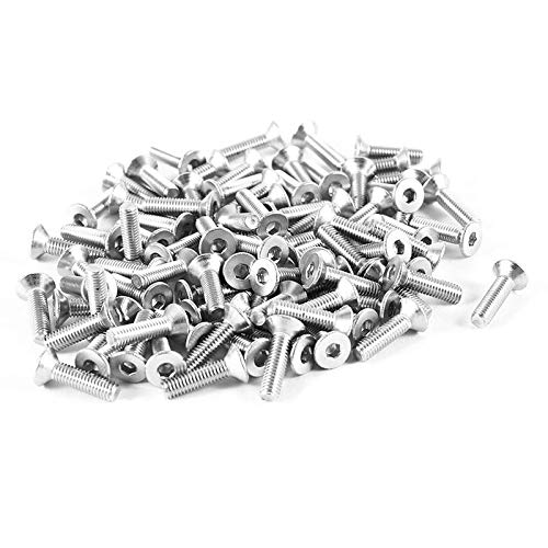 304HC Stainless Steel Hex Bolts M3x12mm 100pcs - for Furniture & DIY Projects