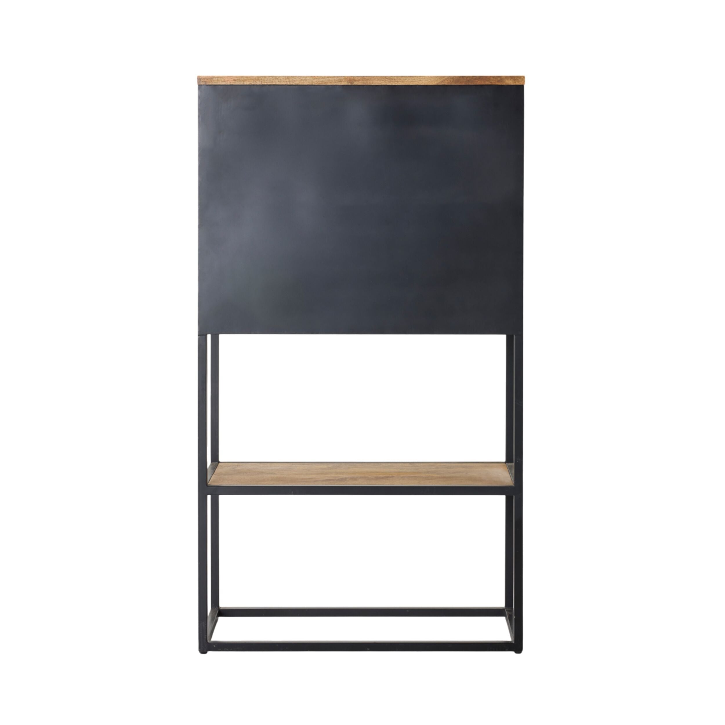 Brompton 2 Door Bookshelf - Solid Wood Storage Cabinet for Living Room, Bedroom & Office - Perfect for Books, Decor & Organizing Small Spaces