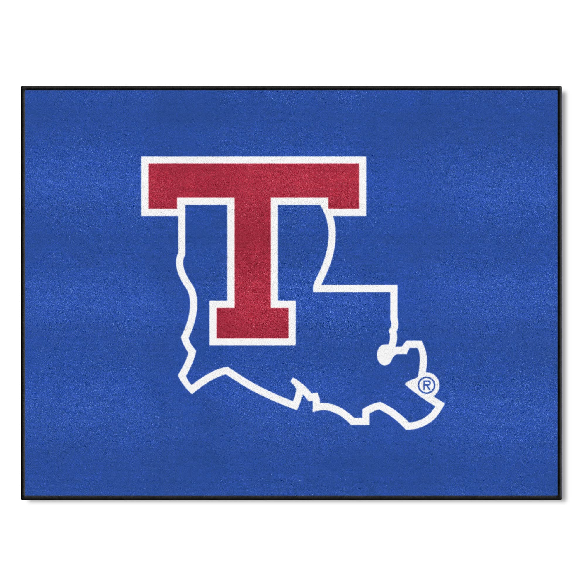 Louisiana Tech Bulldogs Team Logo Printed Bathroom Rug 34x45 Inches - Non-Slip Decorative Carpet Mat for Sports Fans, Dorm Room & Game Day Decor
