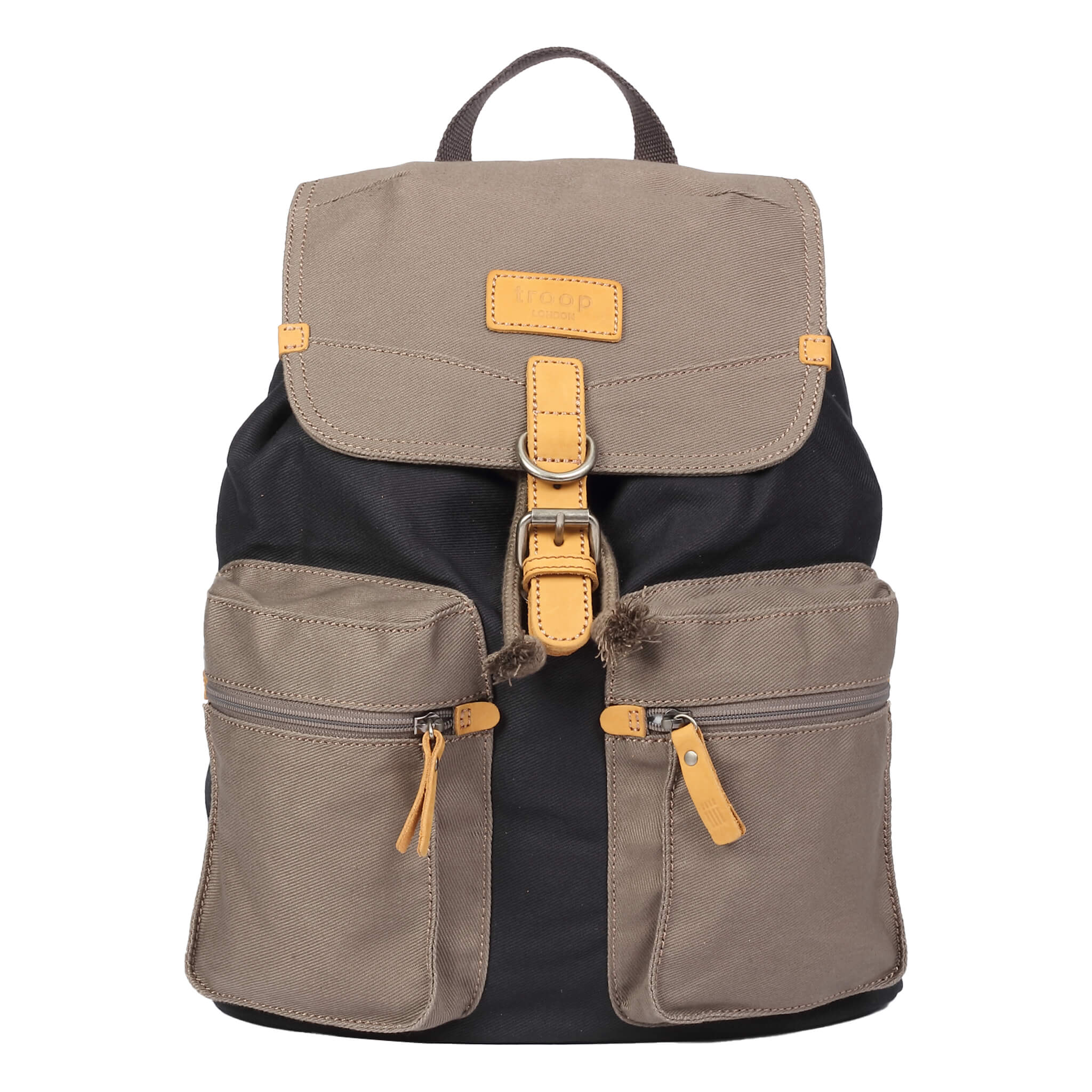 TL 6 Troop London Heritage Drawstring Backpack - Lightweight Waterproof Daypack for Travel, Gym & School - Vintage Style Casual Backpack for Men & Women