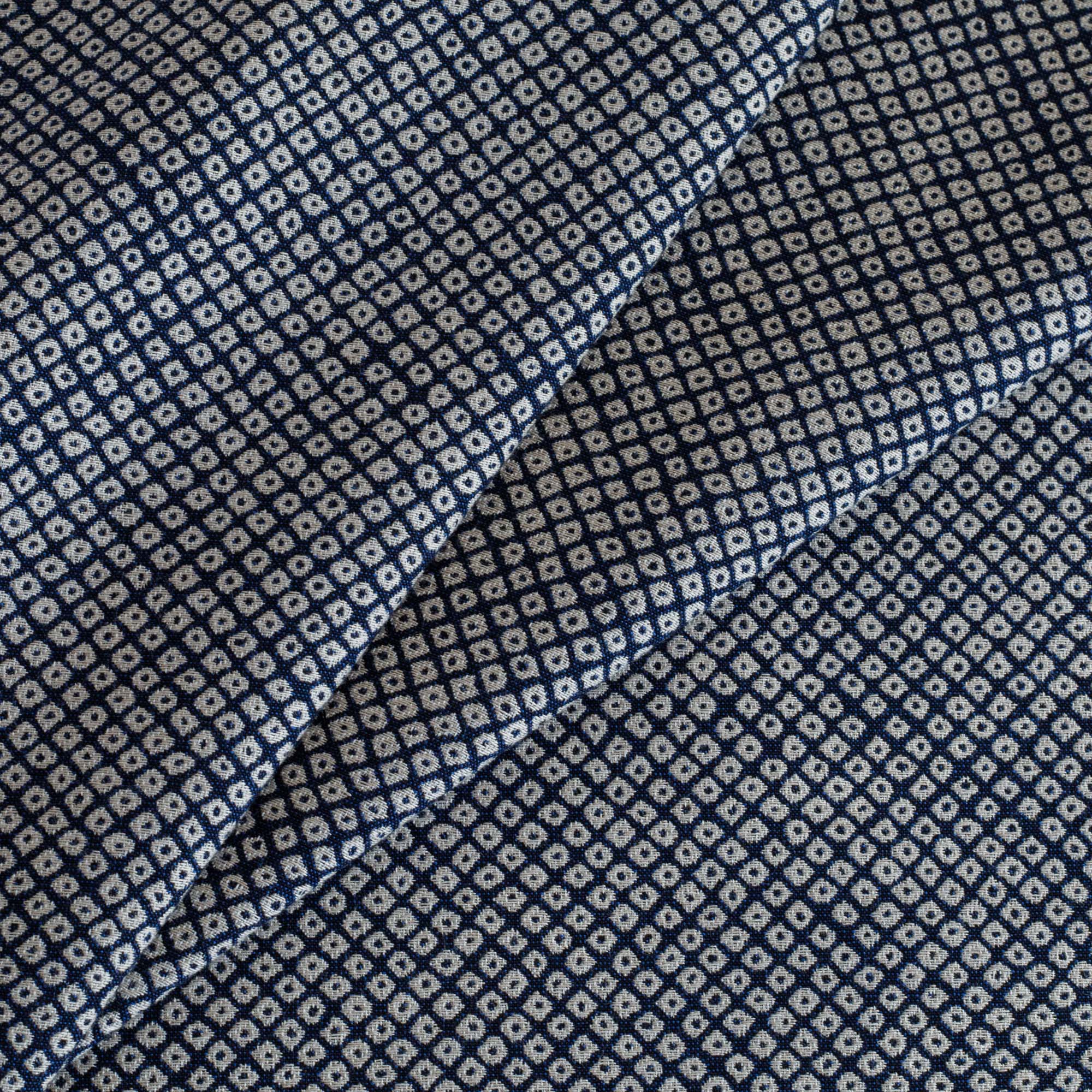 Premium Shibori Dyed Sunbrella Outdoor Fabric - Waterproof & UV Resistant - Indigo Blue - Perfect for Patio Furniture, Cushions, and Outdoor Decor