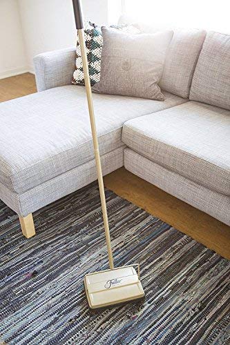 Fuller Brush Carpet Sweeper - Gold | Heavy-Duty Carpet Cleaner for Pet Hair, Dust & Debris | Perfect for Hardwood Floors, Rugs & High-Traffic Areas