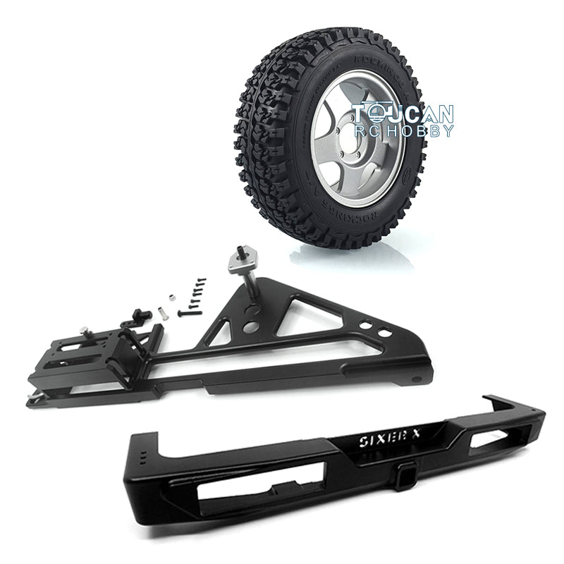 1/6 Scale CAPO SIXER1 RC Crawler Car - High Performance Racing Front & Rear Bumper, Adjustable Air Suspension, Multi-Function Roof Rack & Precision Steering Servo Arm - Perfect for Off-Road Adventures & RC Car Racing Enthusiasts