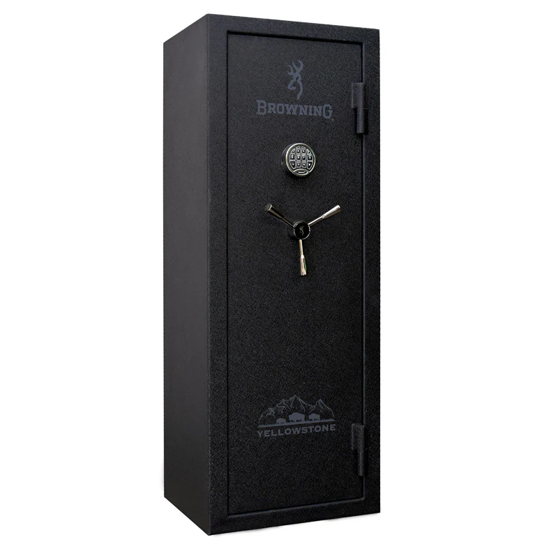 Browning YS12 Yellowstone Series Closet Gun Safe - Secure Handgun Storage for Home & Office - Perfect for Bedroom, Closet, or Nightstand Safety