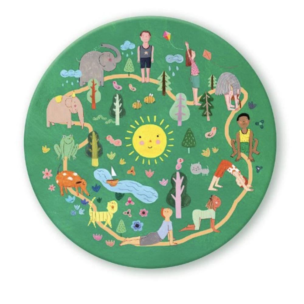 Yogi Fun Sun Salutation Puzzle - 500 Piece Yoga-Themed Jigsaw Puzzle for Adults & Teens - Perfect for Meditation, Yoga Studios & Mindful Relaxation